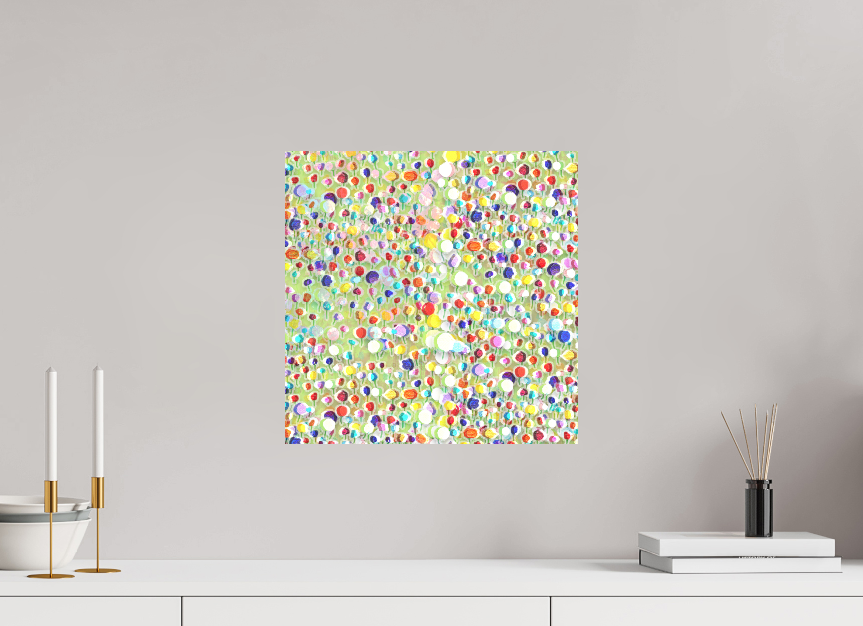 15 x 15″, Aluminum Dibond tulips