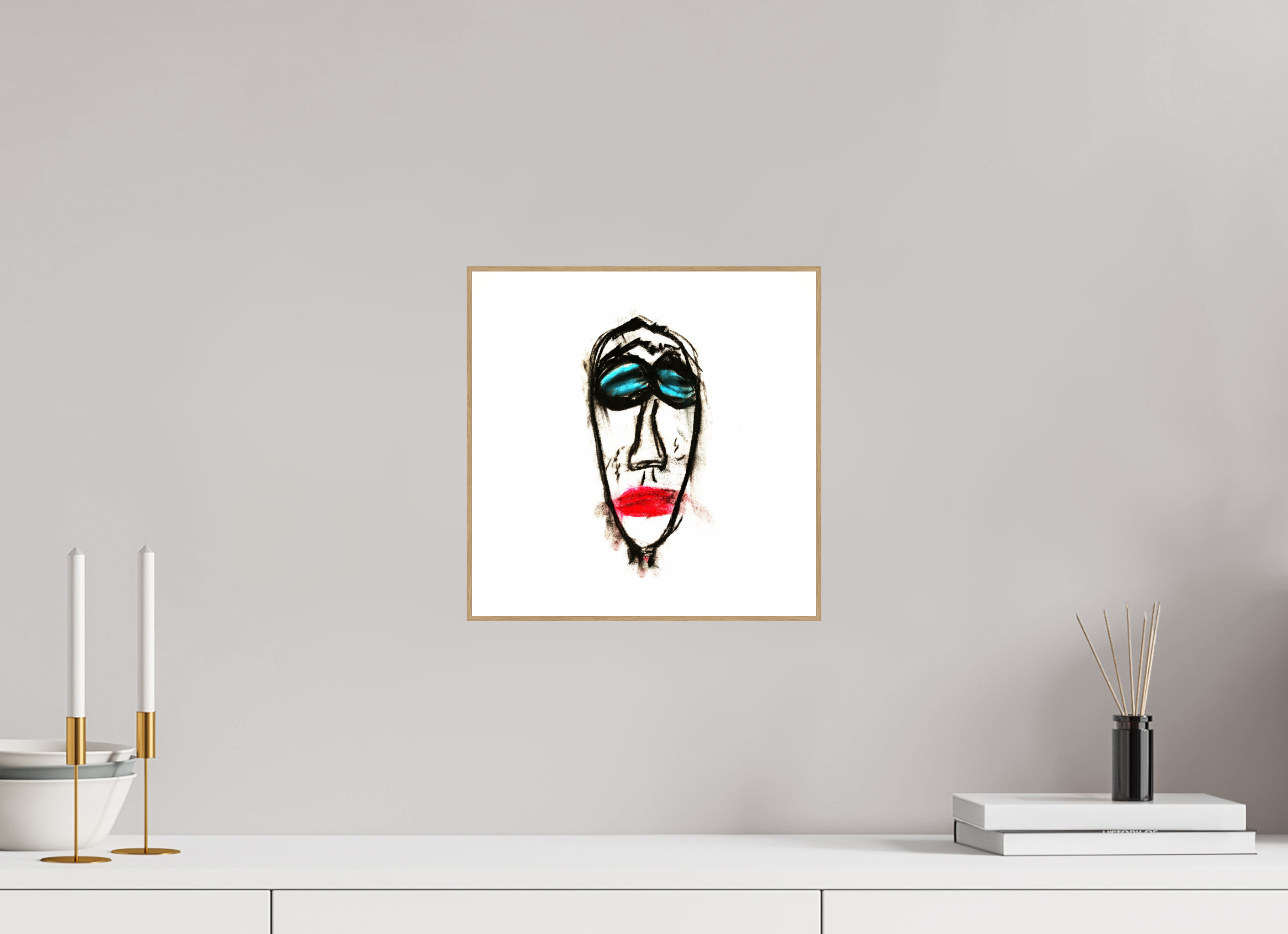 10 x 10″, Solid Wood ArtBox (Oak) Mr. Everybody