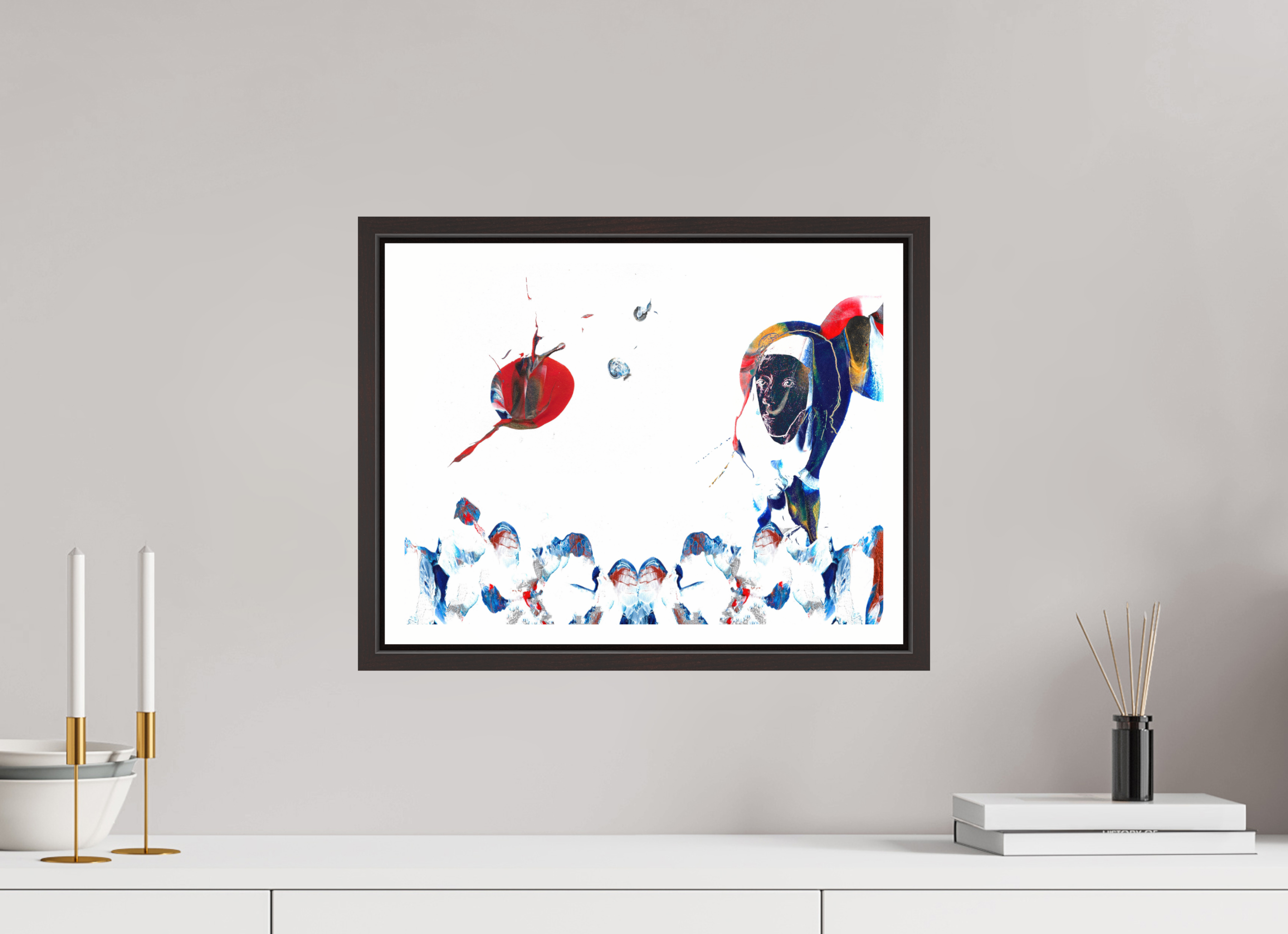 16 x 12″, Floater Frame (Alder Brown) Her View Of The World