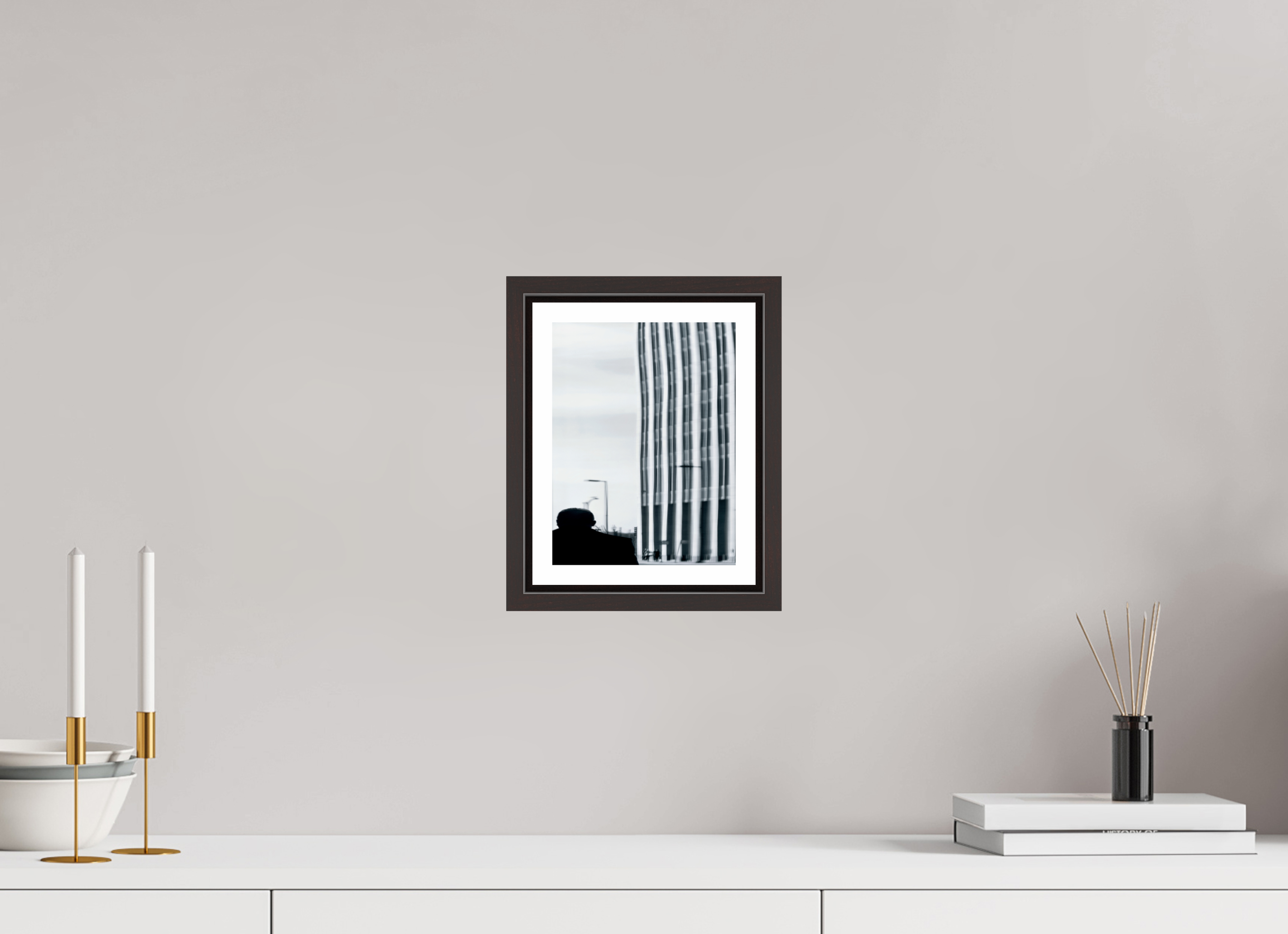 6 x 8″, Floater Frame (Alder Brown) Warping