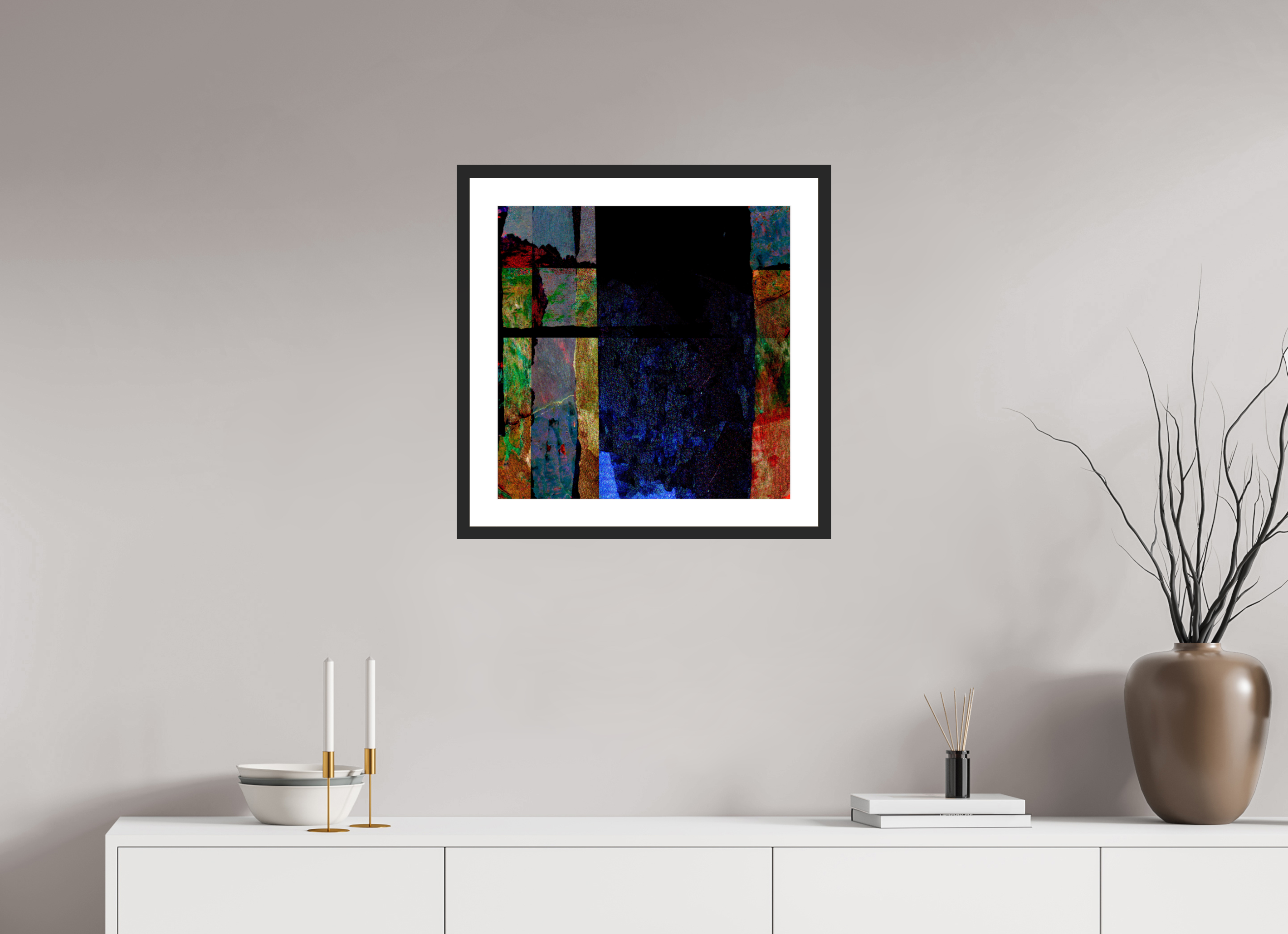 20 x 20″, Fuji Crystal Archive Print Framed (Black) Earth