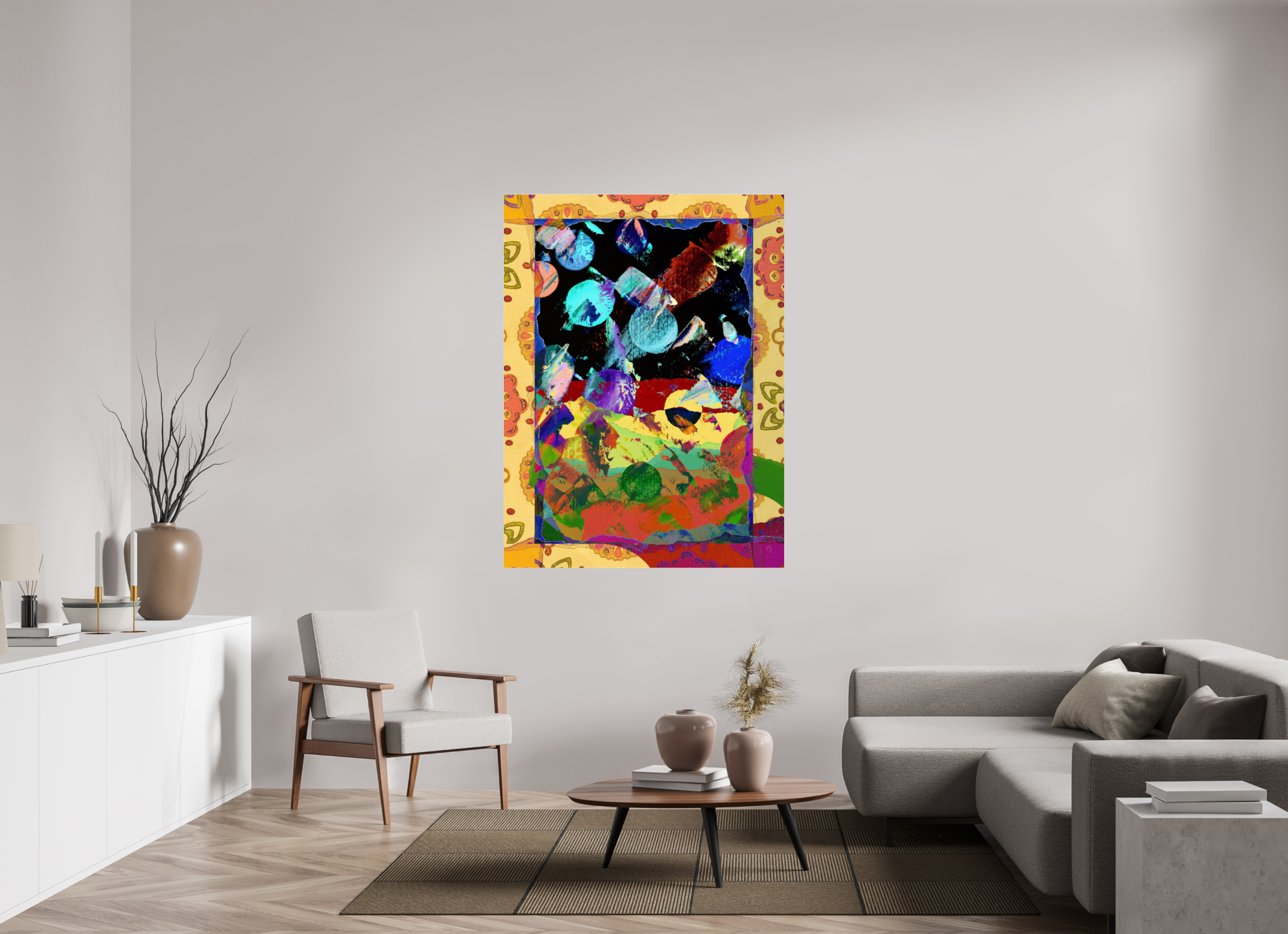 45 x 60″, Photo Print Under Acrylic Glass space paper