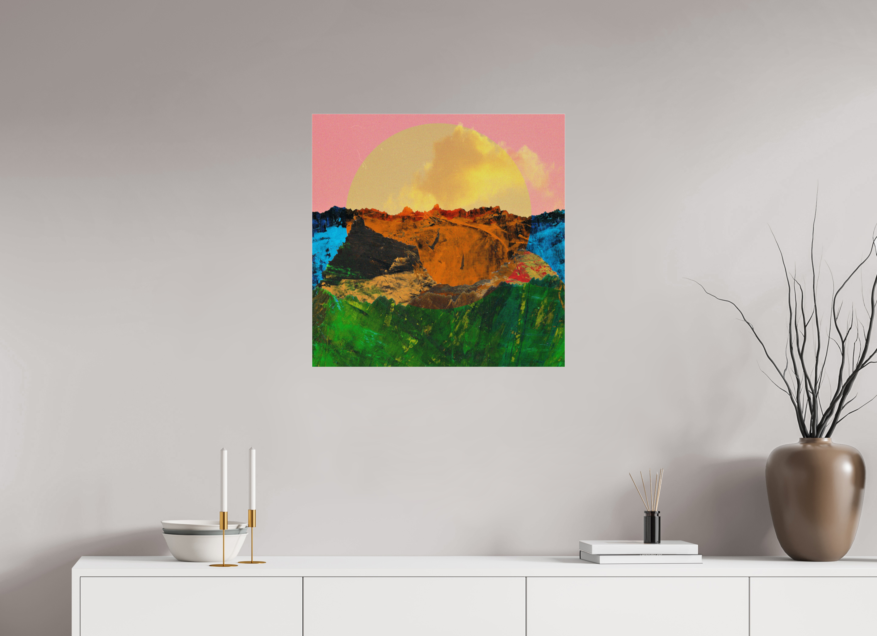 25 x 25″, Photo Print Under Acrylic Glass Canyons