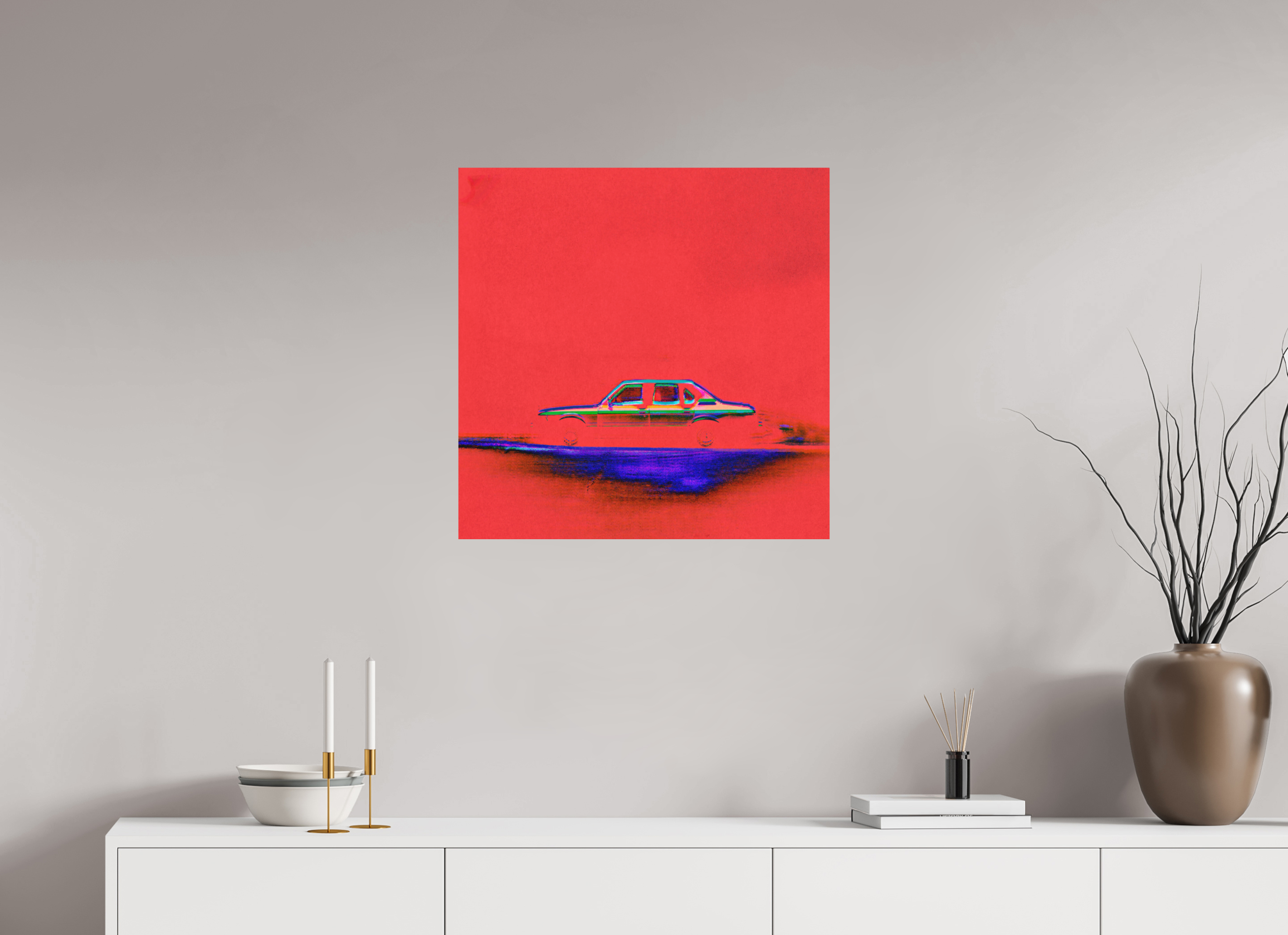 25 x 25″, Direct Print on Forex Street Parking