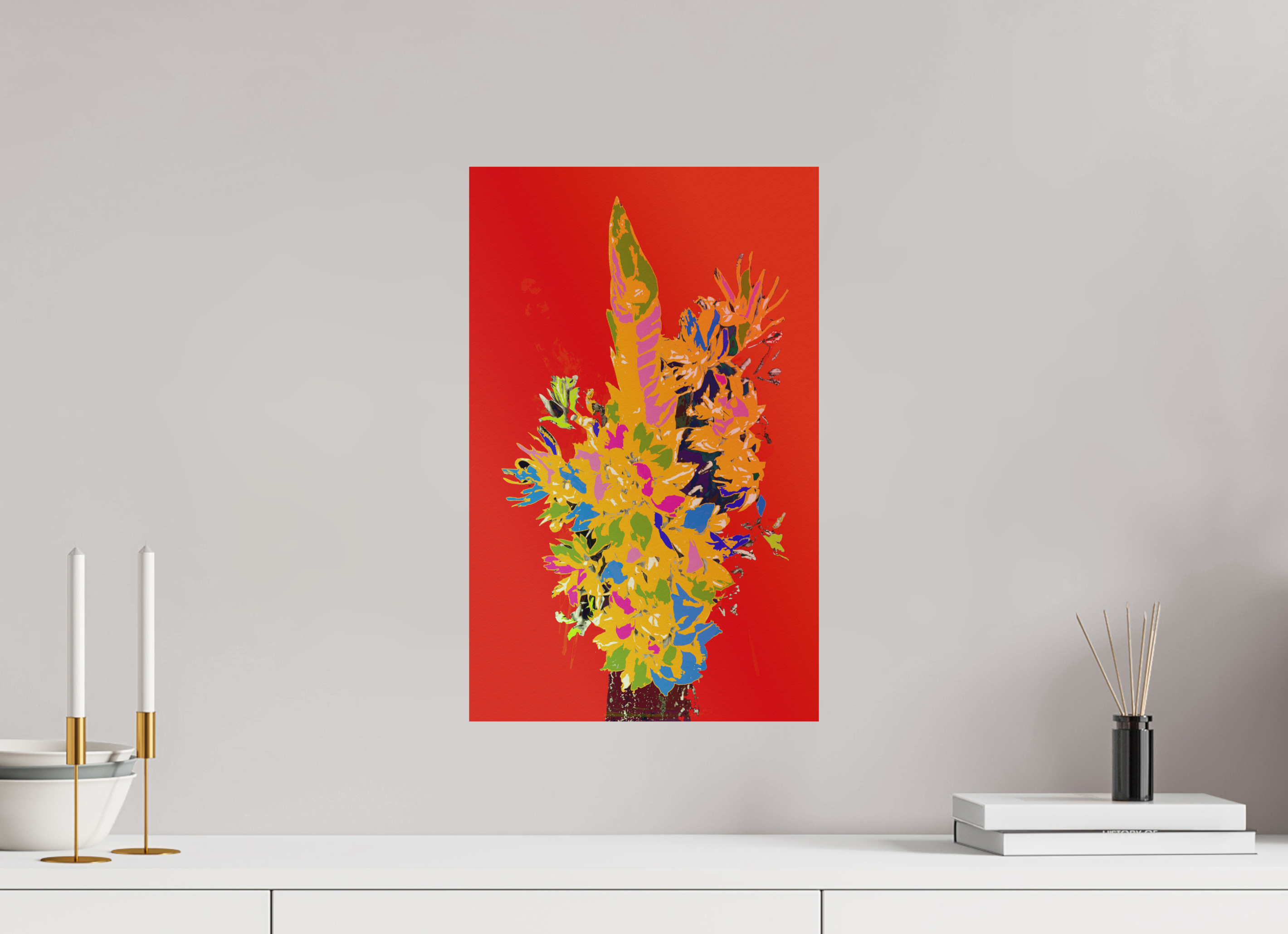 12 x 19.1″, Aluminum Dibond Pop Vase 3