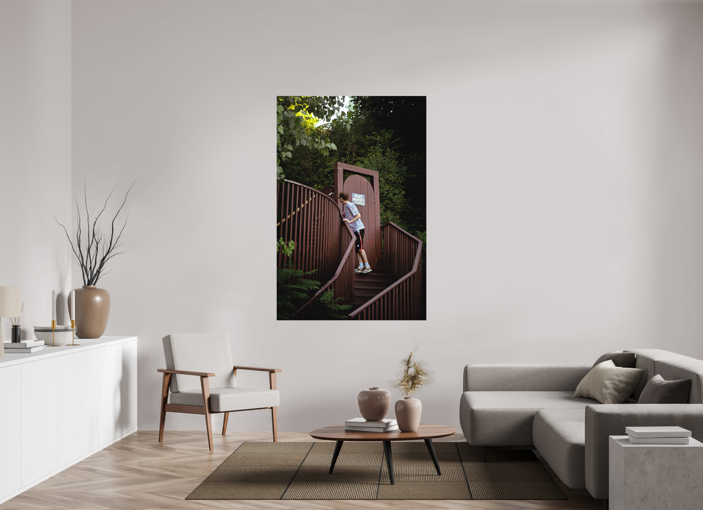 44 x 66″, Direct Print on Forex Private Property