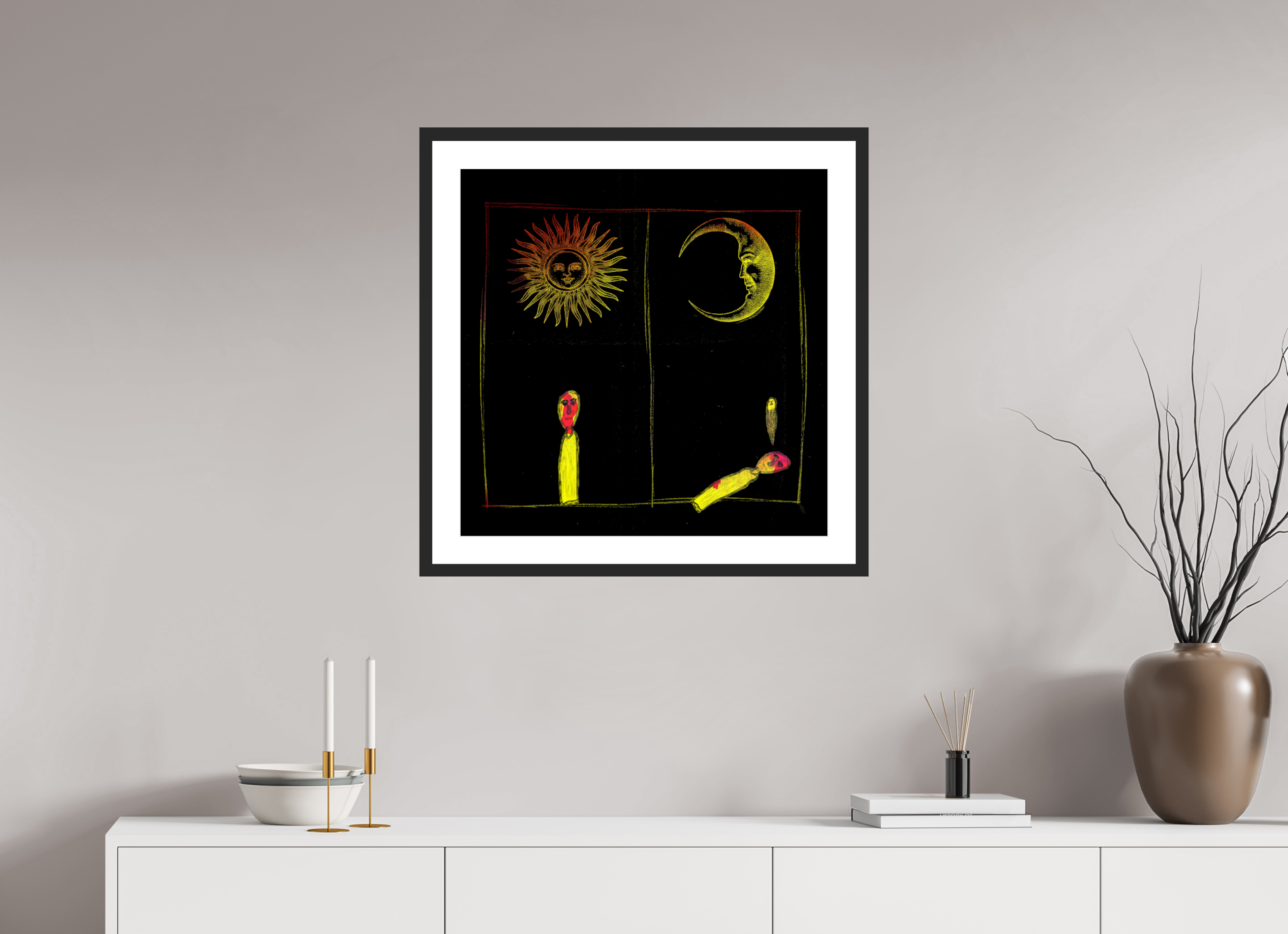 25 x 25″, Fuji Crystal Archive Print Framed (Black) Life Cycle