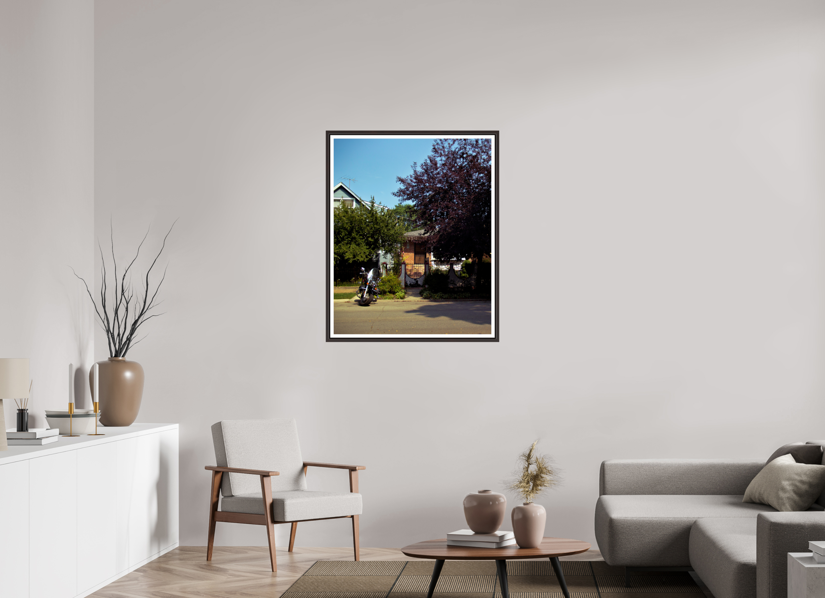 31 x 38.5″, Floater Frame (Alder Brown) Soft