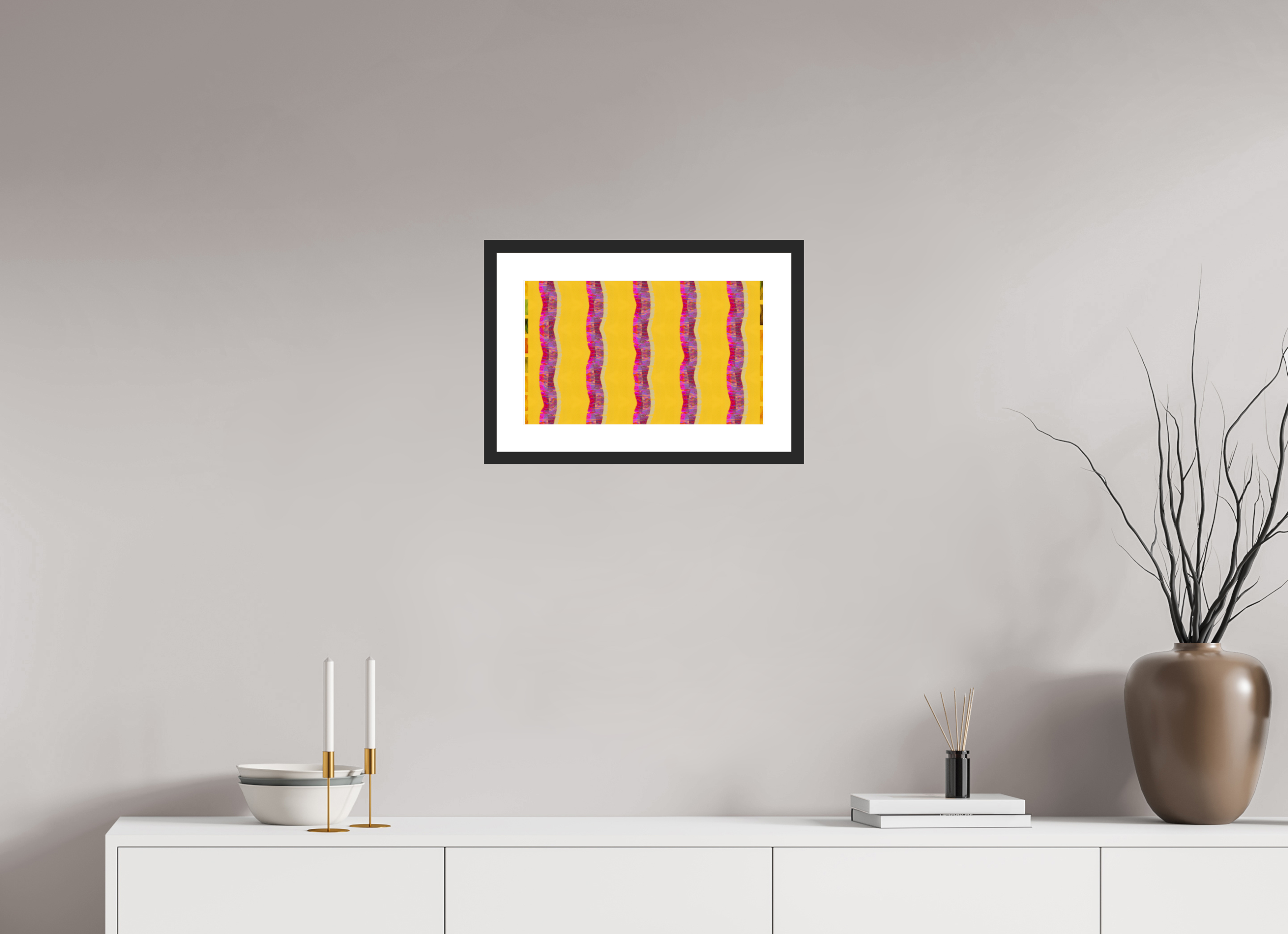 16.4 x 10″, Fuji Crystal Archive Print Framed (Black) Purple Waves