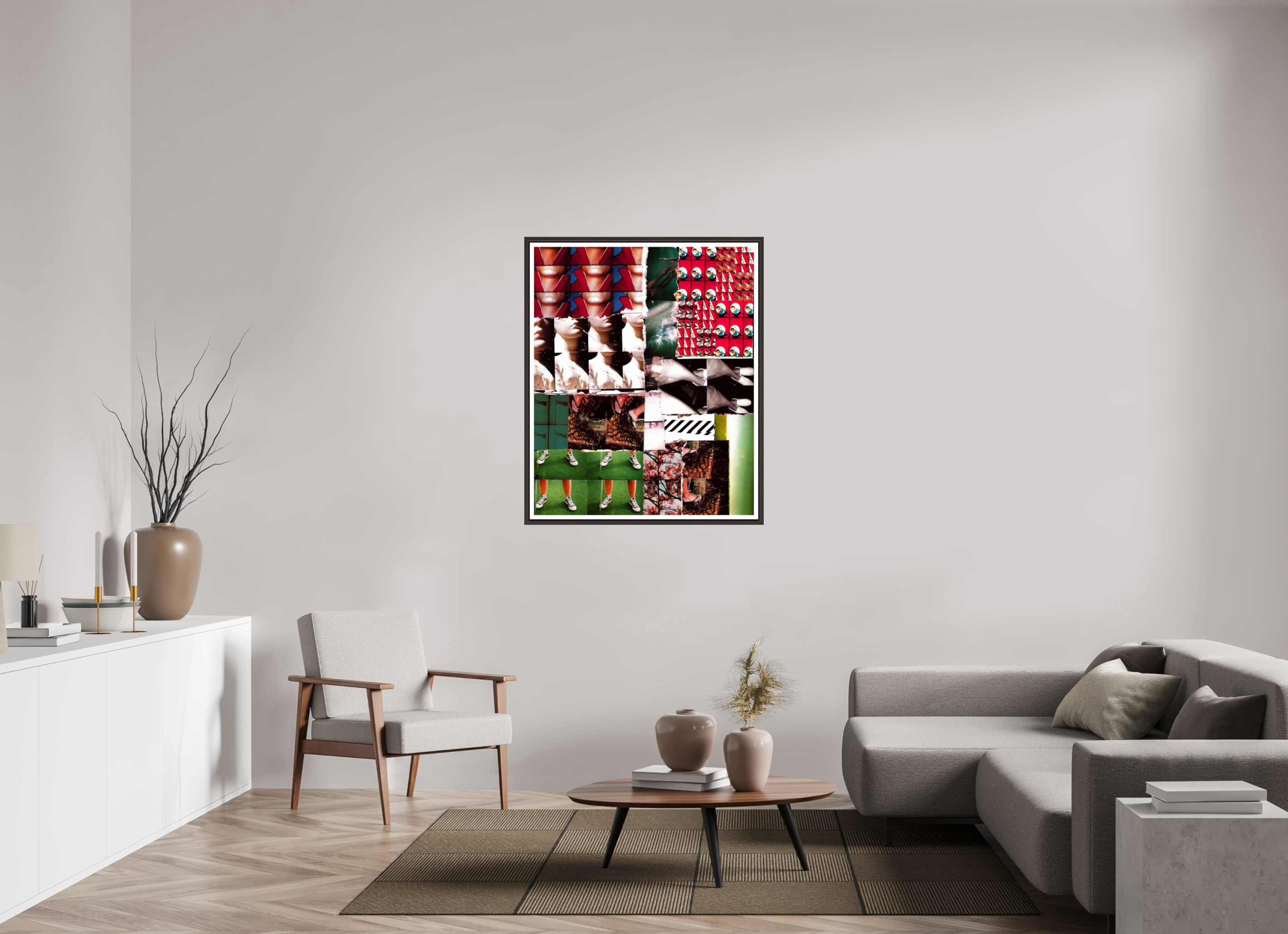 35 x 42.8″, Floater Frame (Alder Brown) Replication