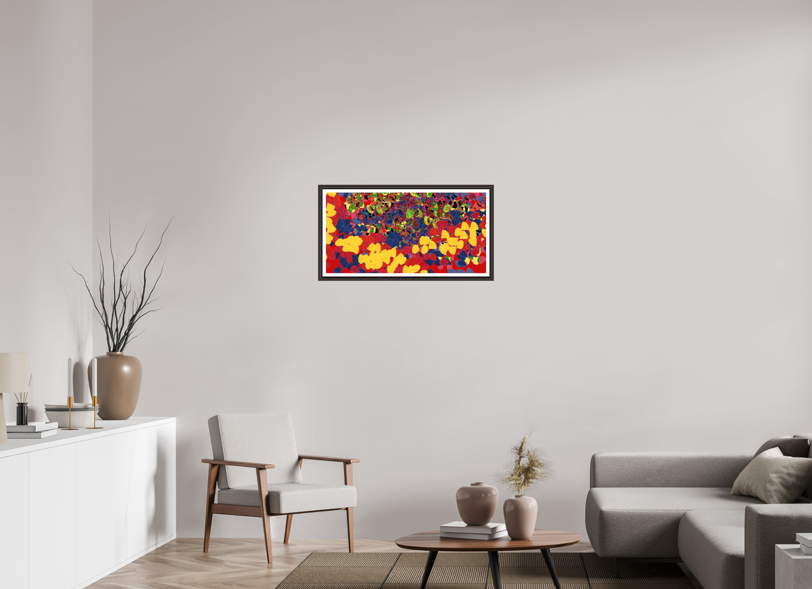 32 x 16″, Floater Frame (Alder Brown) layer