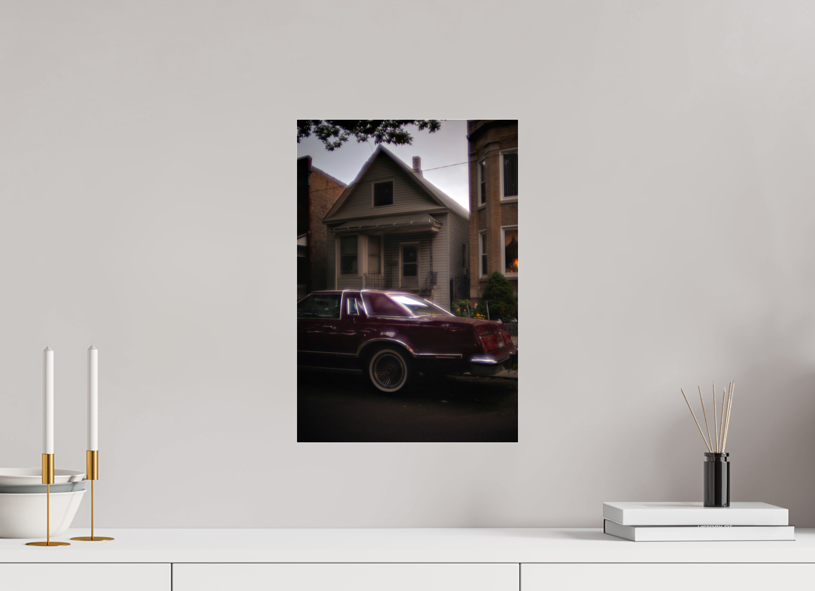 12 x 17.5″, Photo Print Under Acrylic Glass 70s Glow