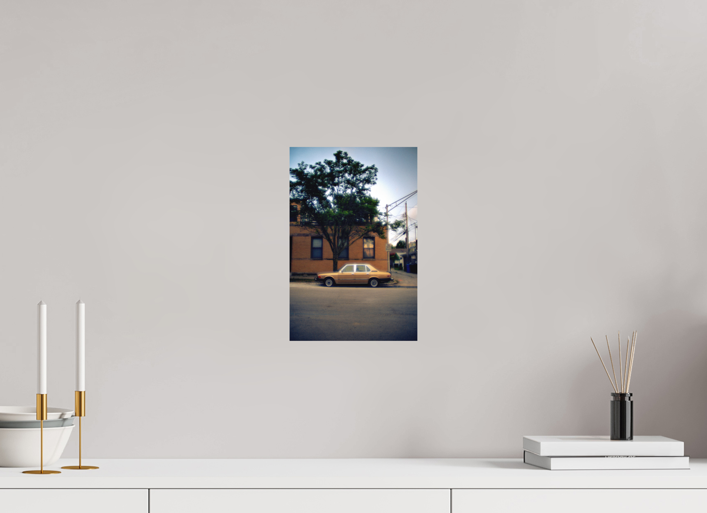 8 x 12.1″, Aluminum Dibond Golden Glow