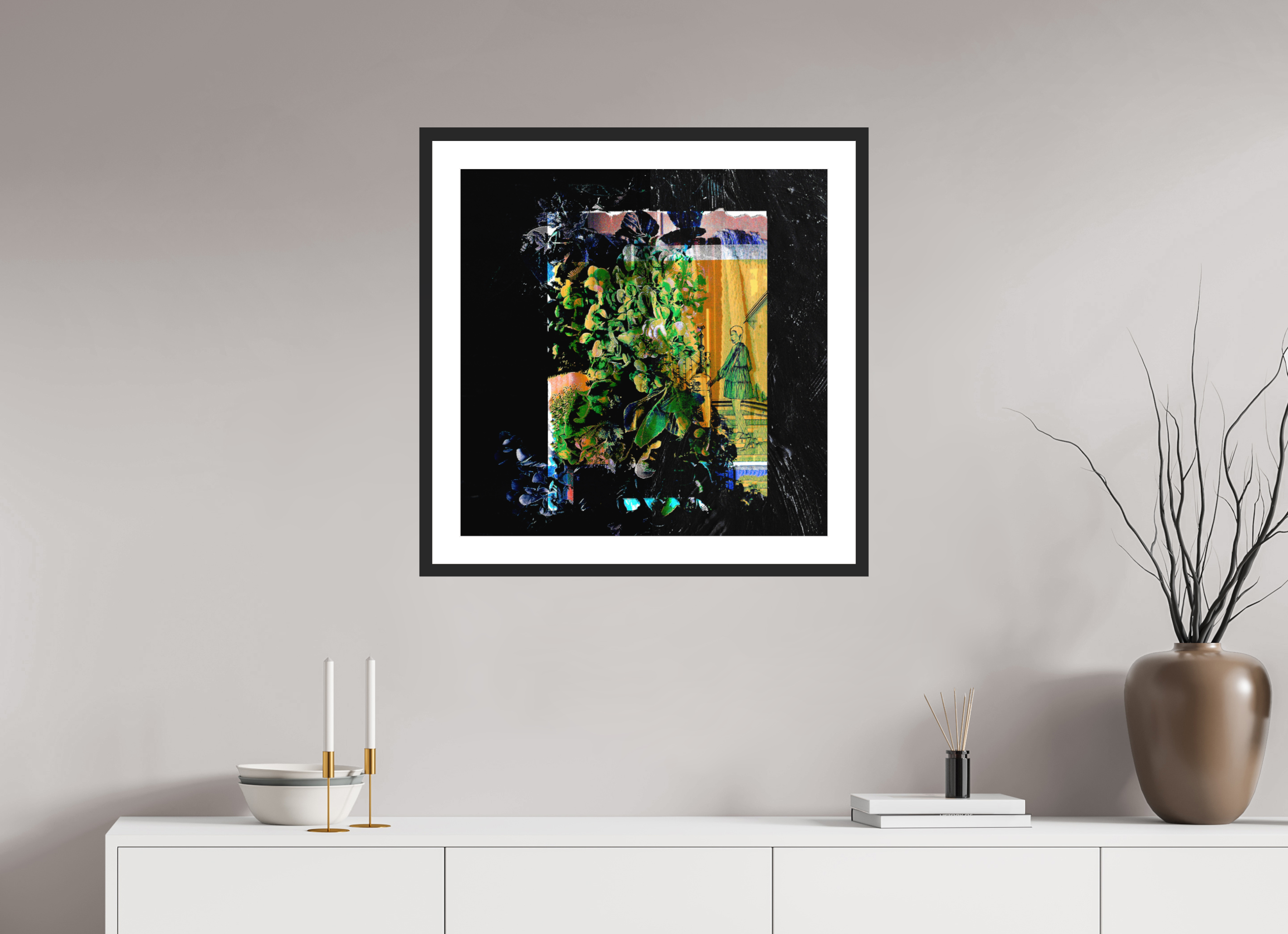 25 x 25″, Framed #1 imposter