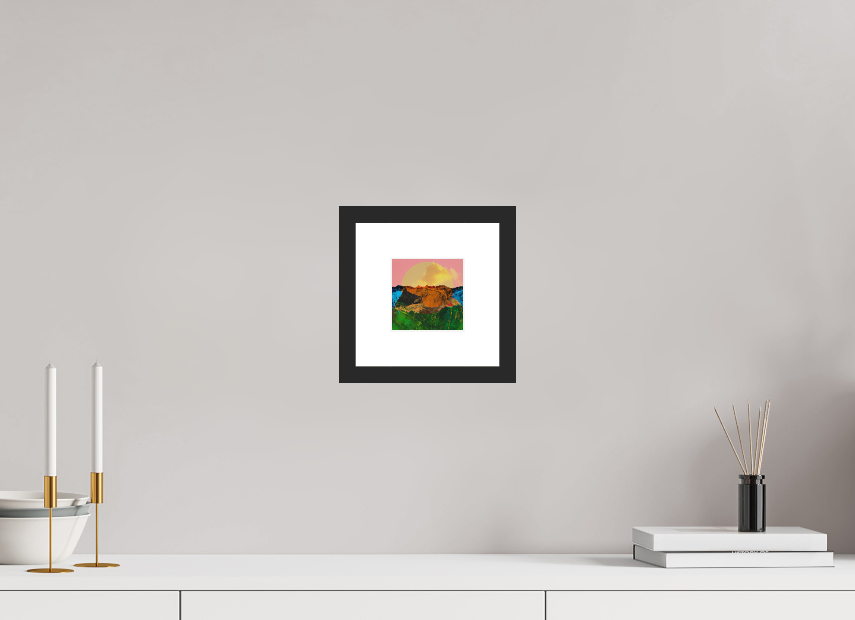 4 x 4″, Fuji Crystal Archive Print Framed (Black) Canyons