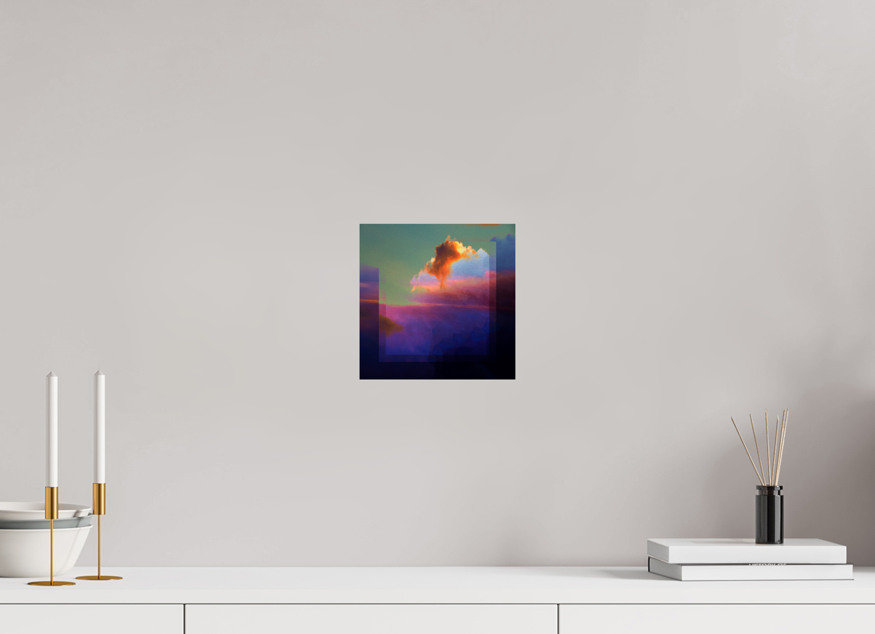 8 x 8″, Fine Art Print Lofi Clouds