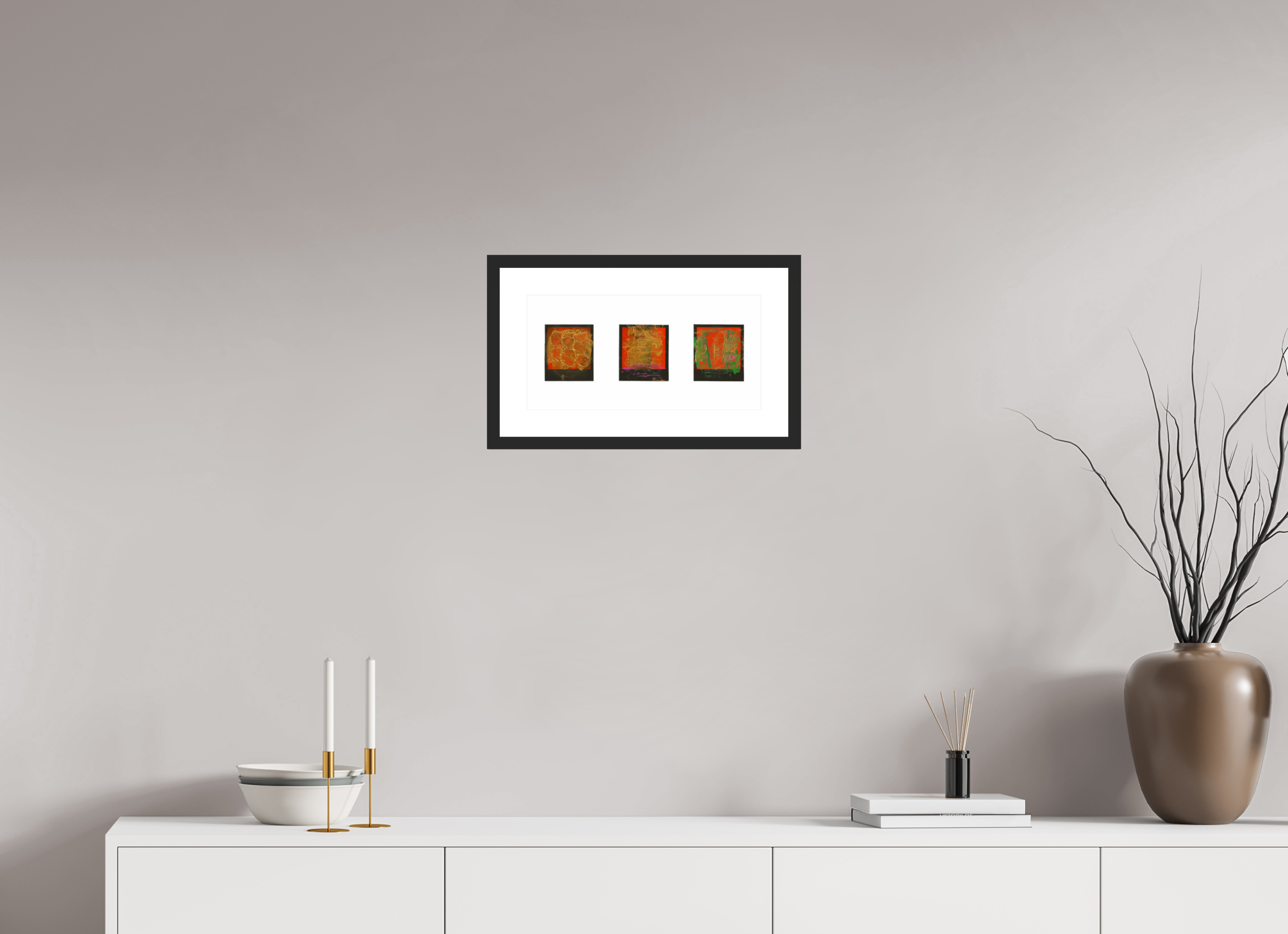 16 x 8″, Fuji Crystal Archive Print Framed (Black) Polaroids