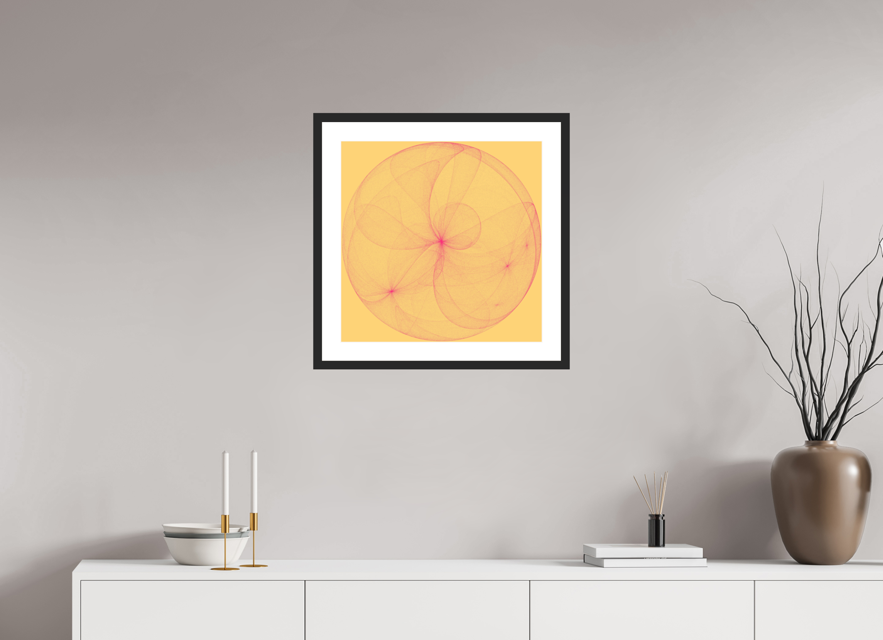 20 x 20″, Fuji Crystal Archive Print Framed (Black) Dionyza