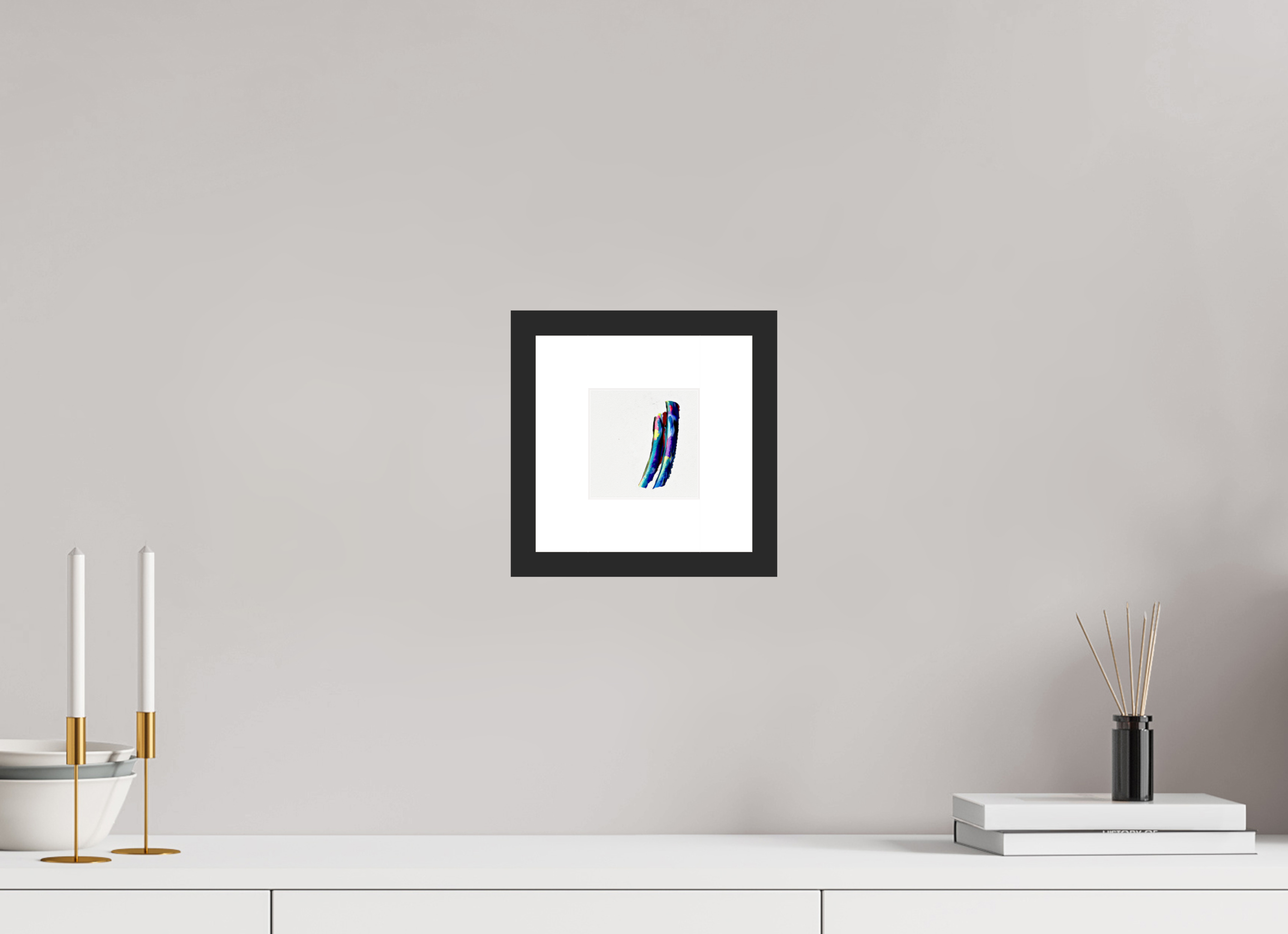 4 x 4″, Fuji Crystal Archive Print Framed (Black) 2 Fish