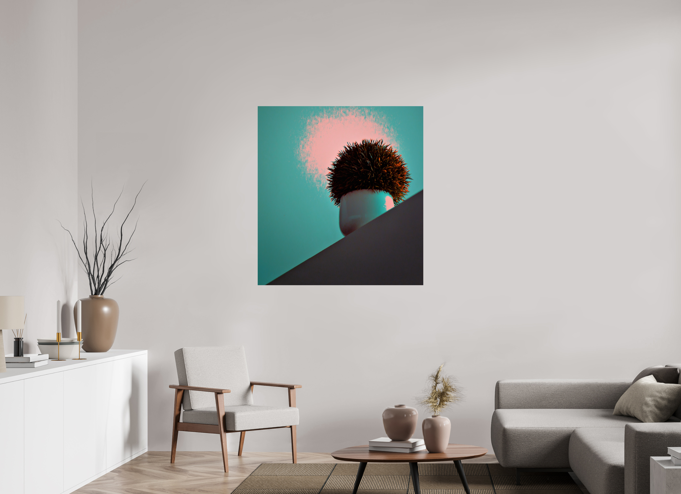 40 x 43.3″, Fine Art Print Fake Plants