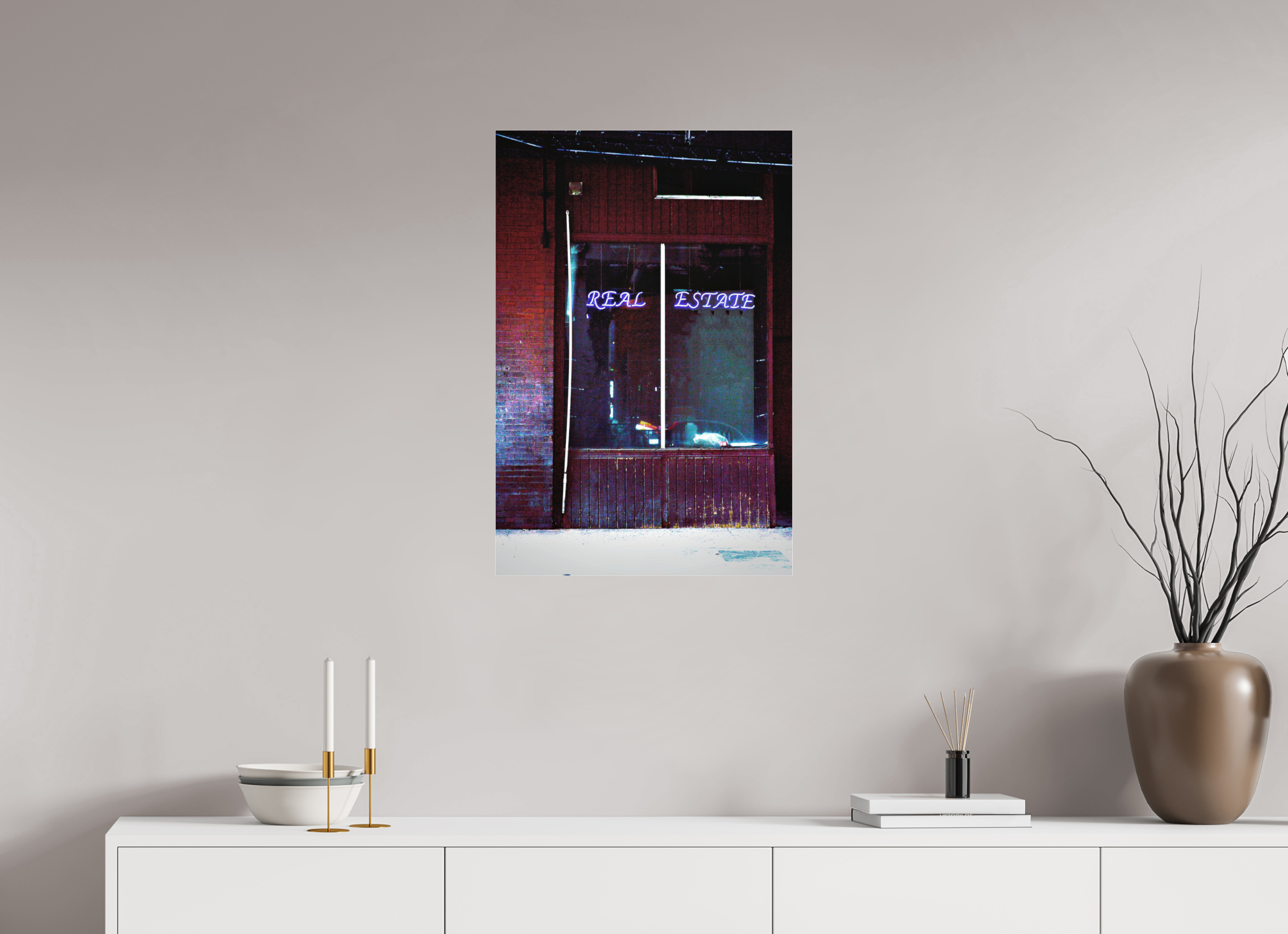 20 x 30″, Photo Print Under Acrylic Glass Real Estate