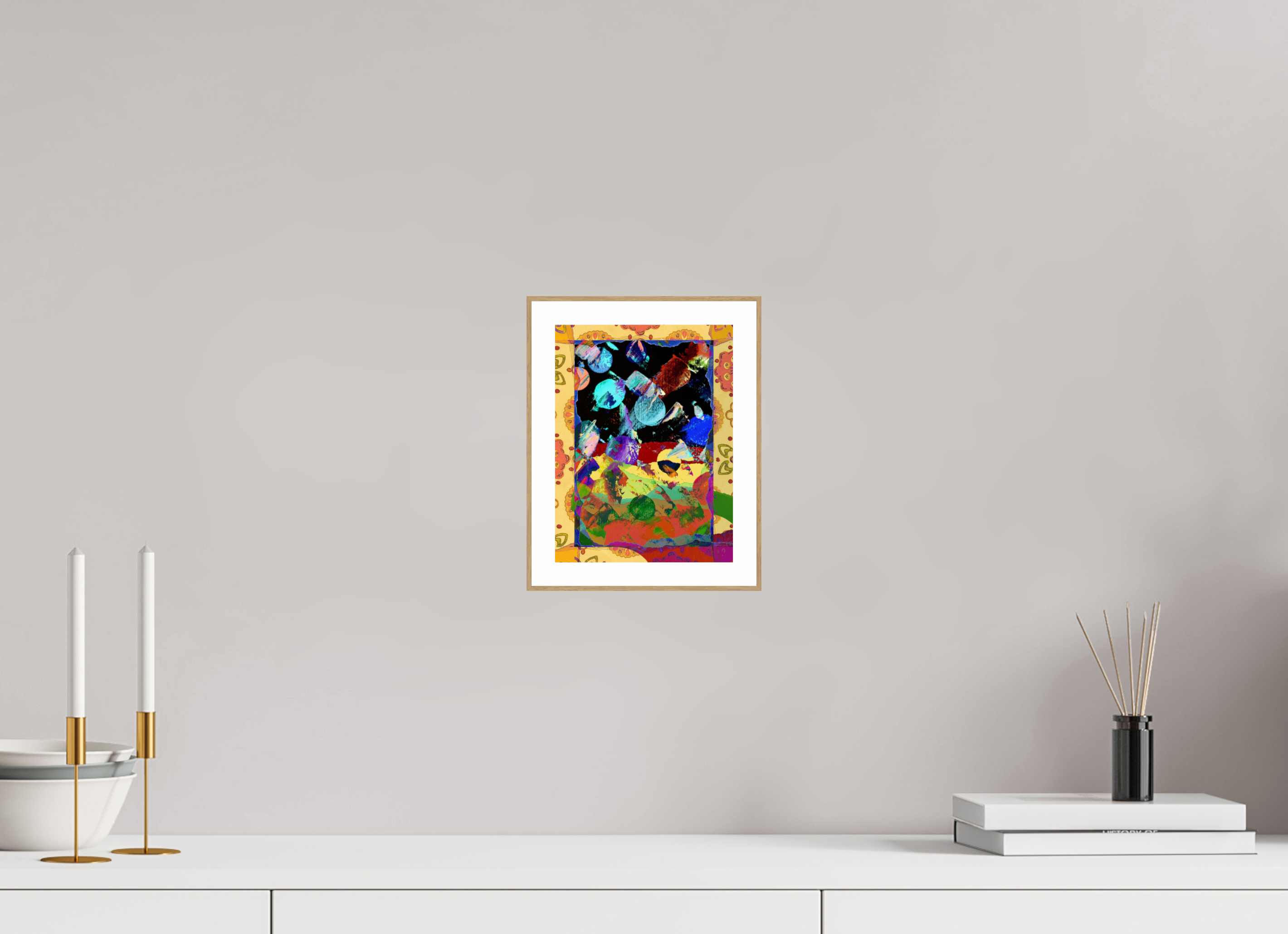 6 x 8″, Solid Wood ArtBox (Oak) space paper