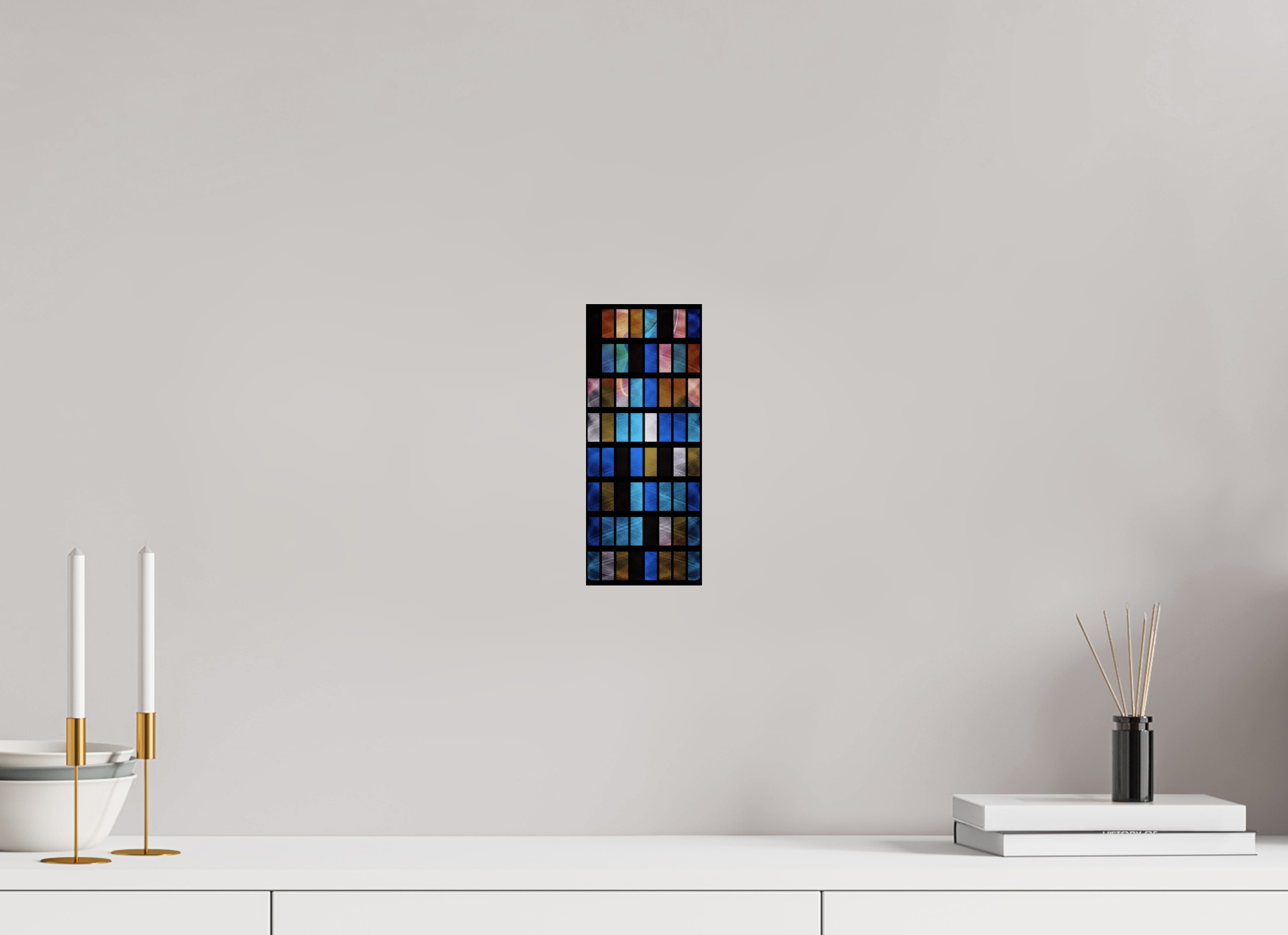 4 x 9.7″, Photo Print Under Acrylic Glass Stained Glass