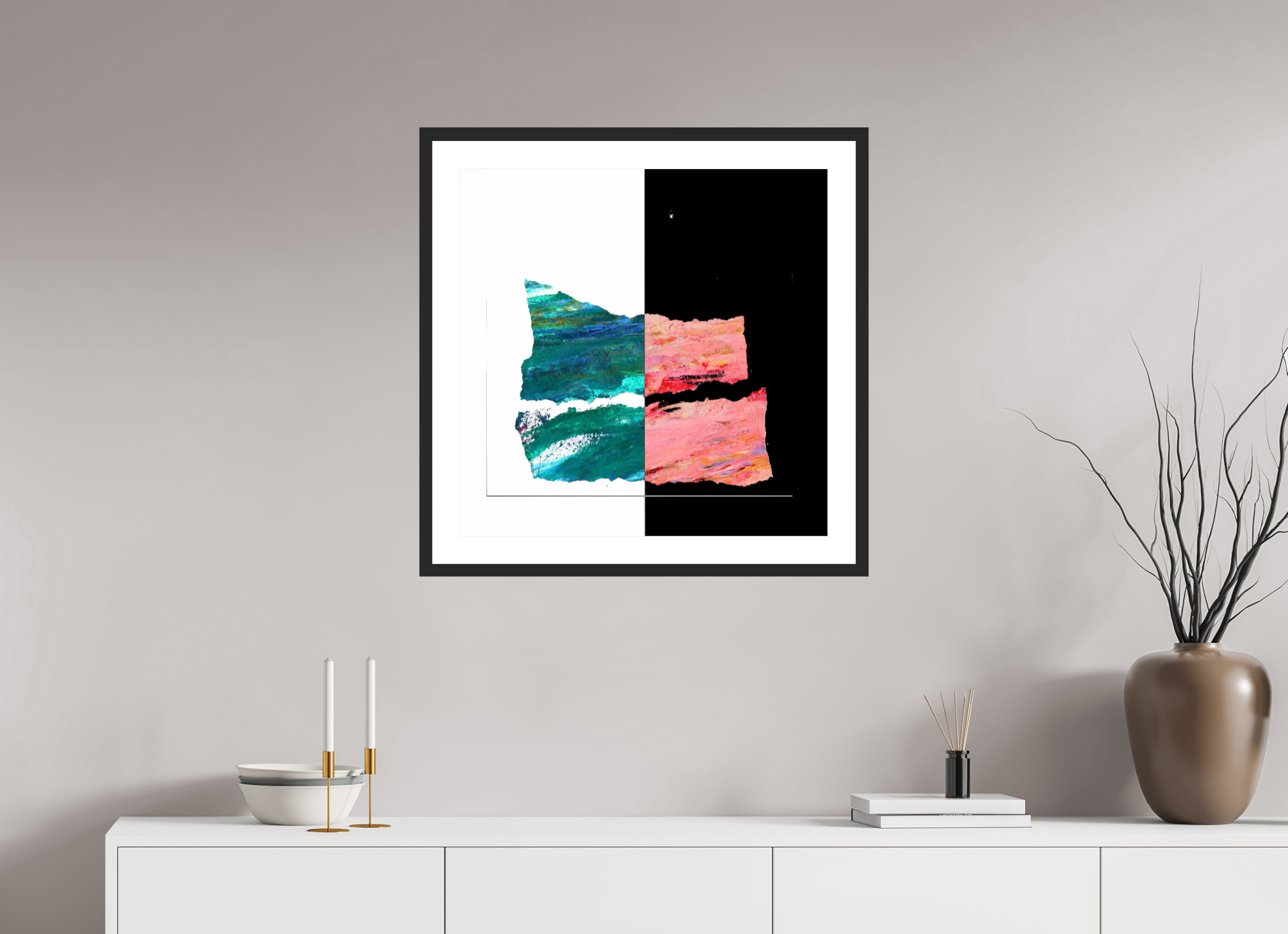 25 x 25″, Framed #1 equals