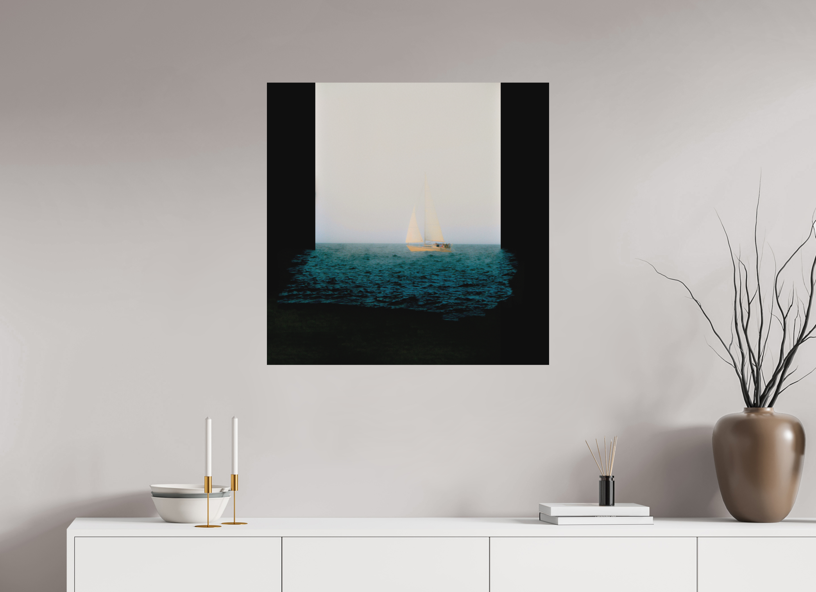 30 x 30″, Aluminum Dibond Sleeps While Walking