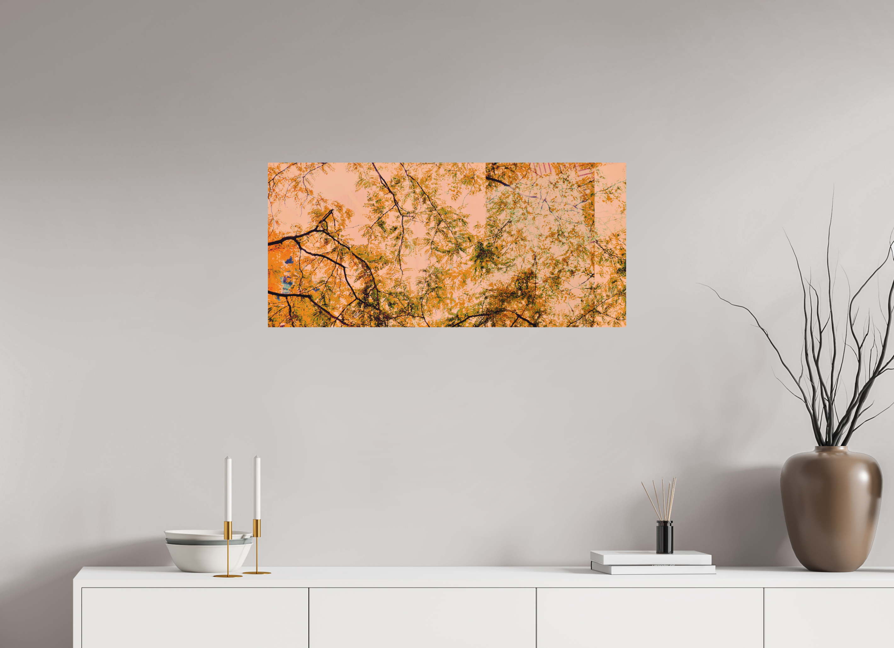 34.8 x 16″, Direct Print on Forex Cherry Trees
