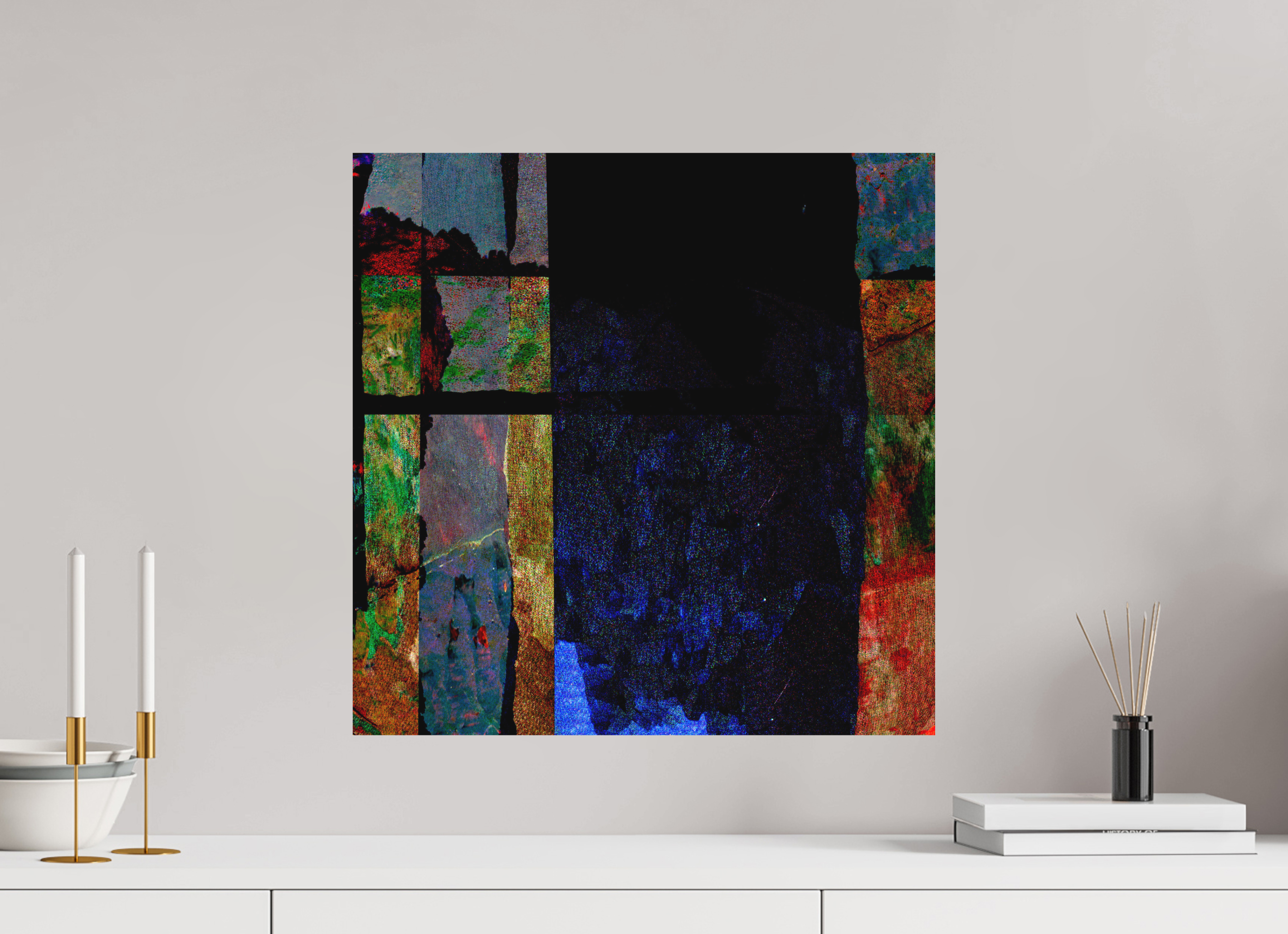 20 x 20″, Direct Print on Forex Earth