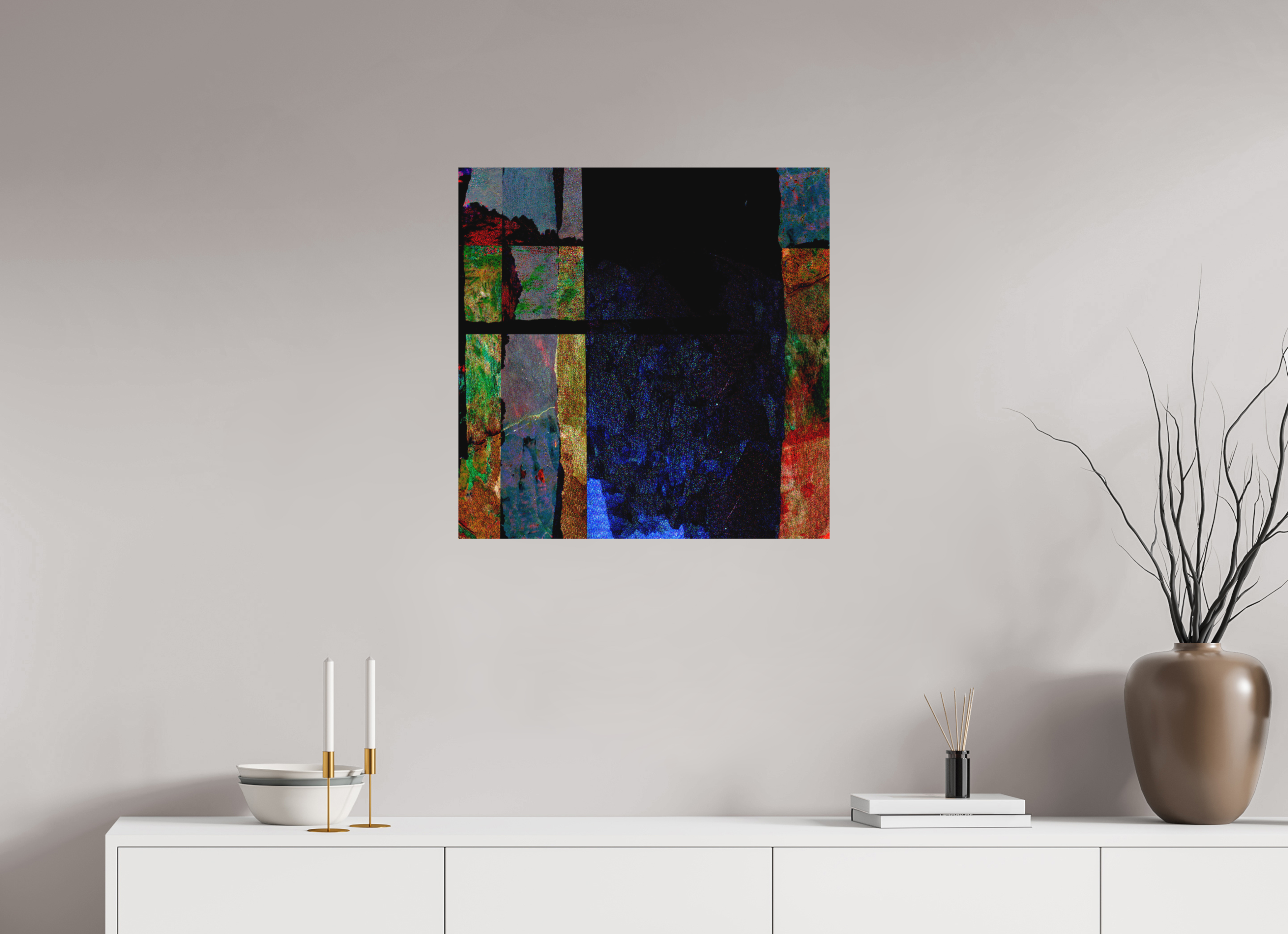 25 x 25″, Direct Print on Forex Earth