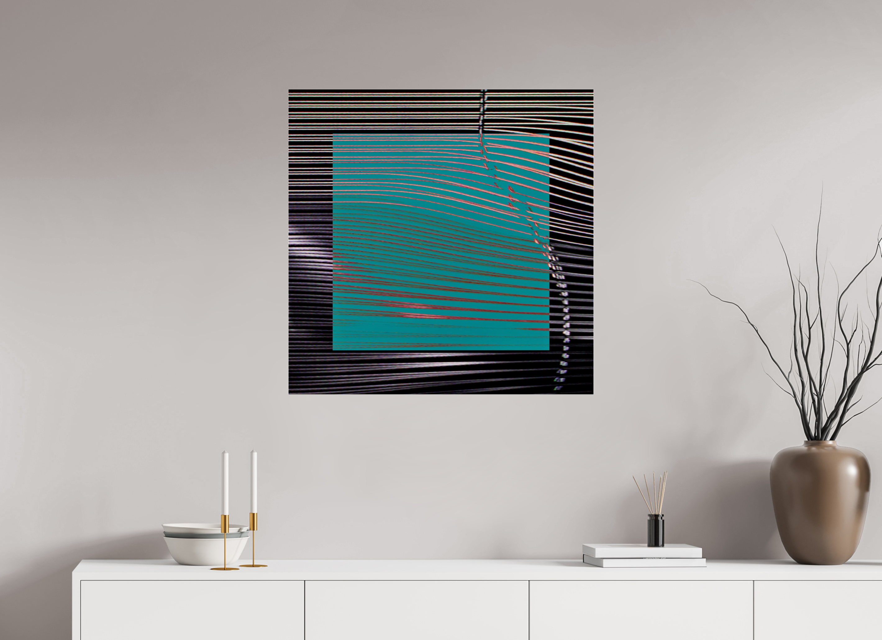 30 x 30″, Photo Print Under Acrylic Glass New Wave
