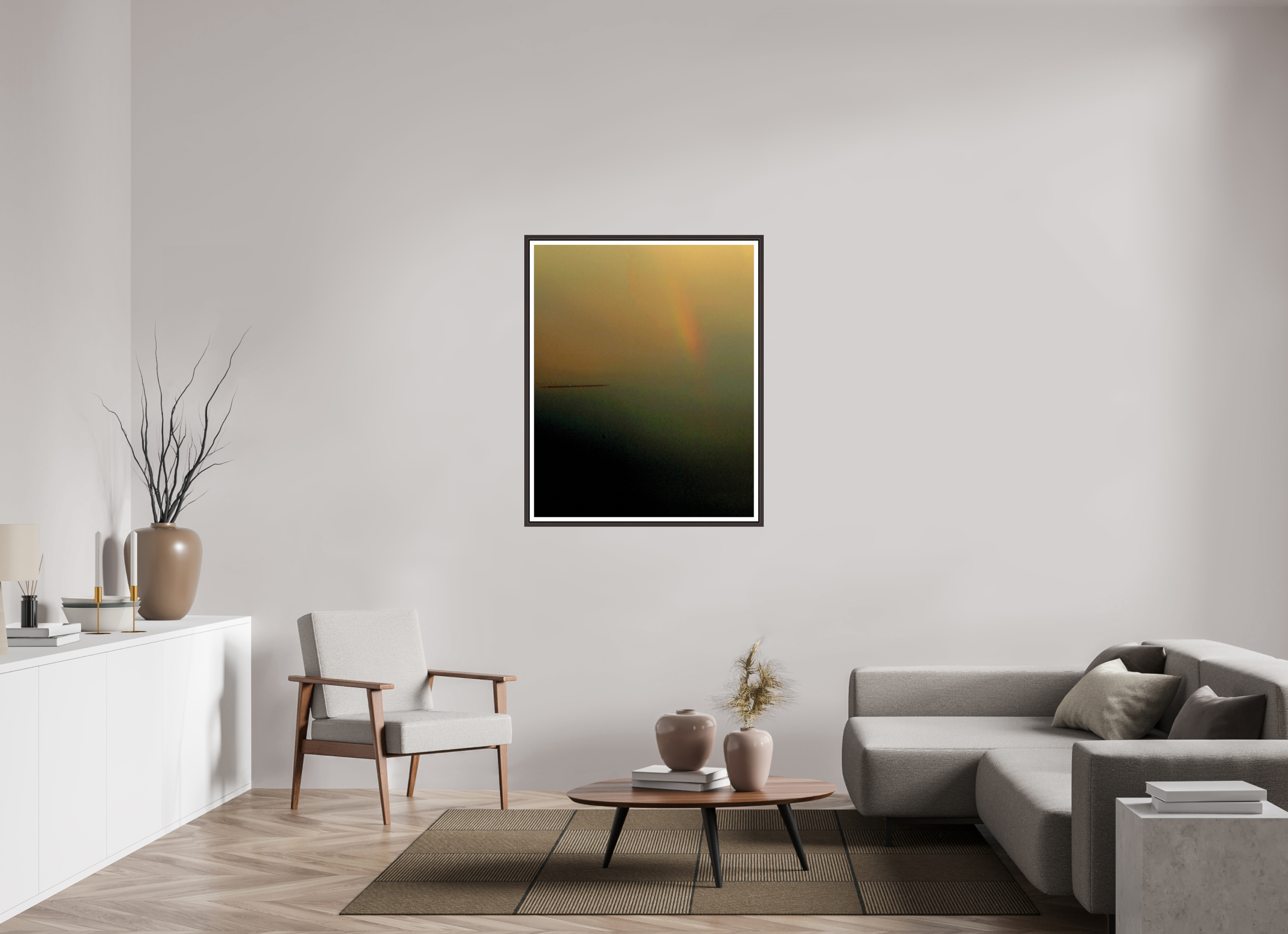 35 x 43.4″, Floater Frame (Alder Brown) Unidentified