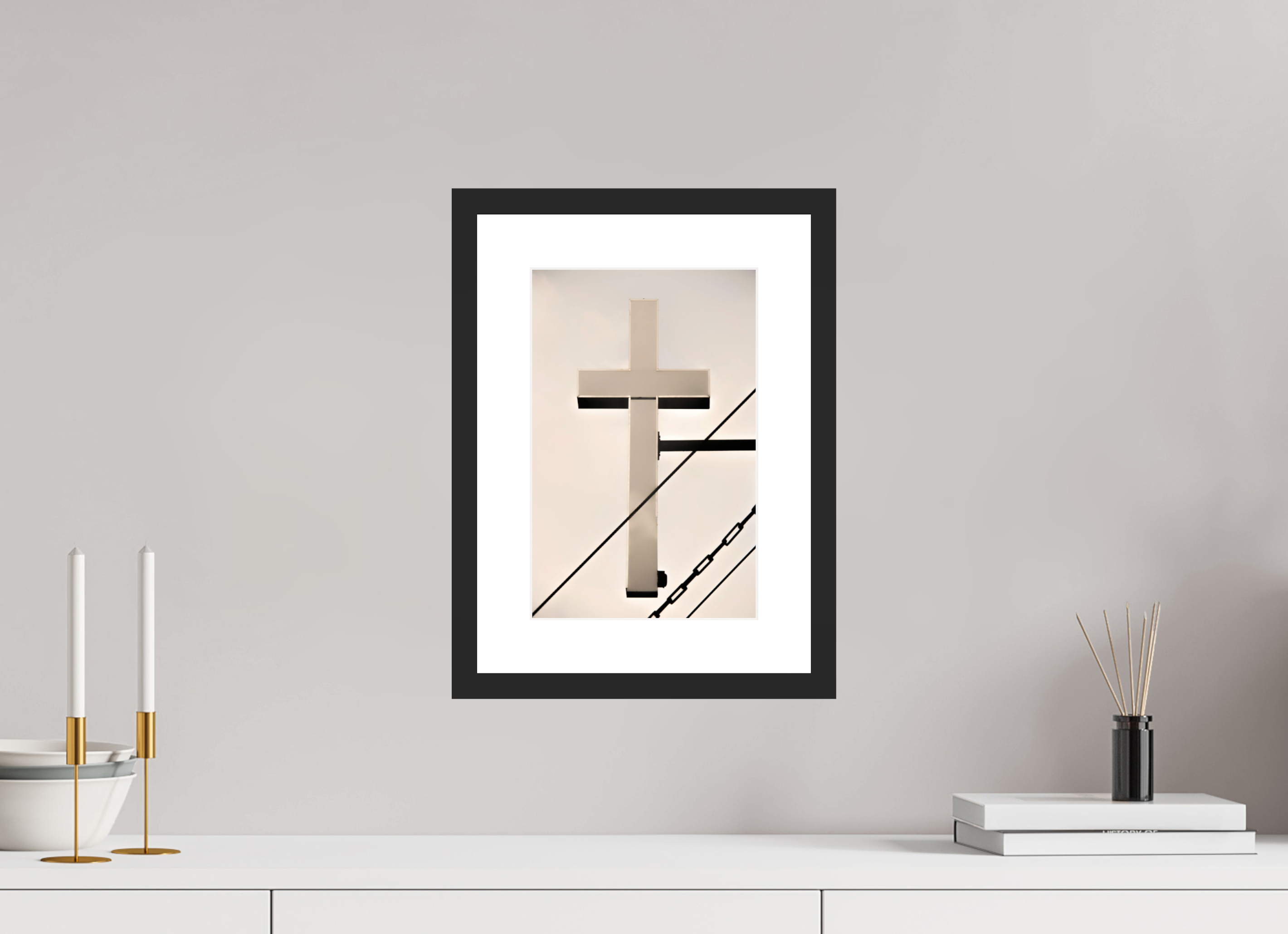 8 x 12.2″, Framed #1 Church
