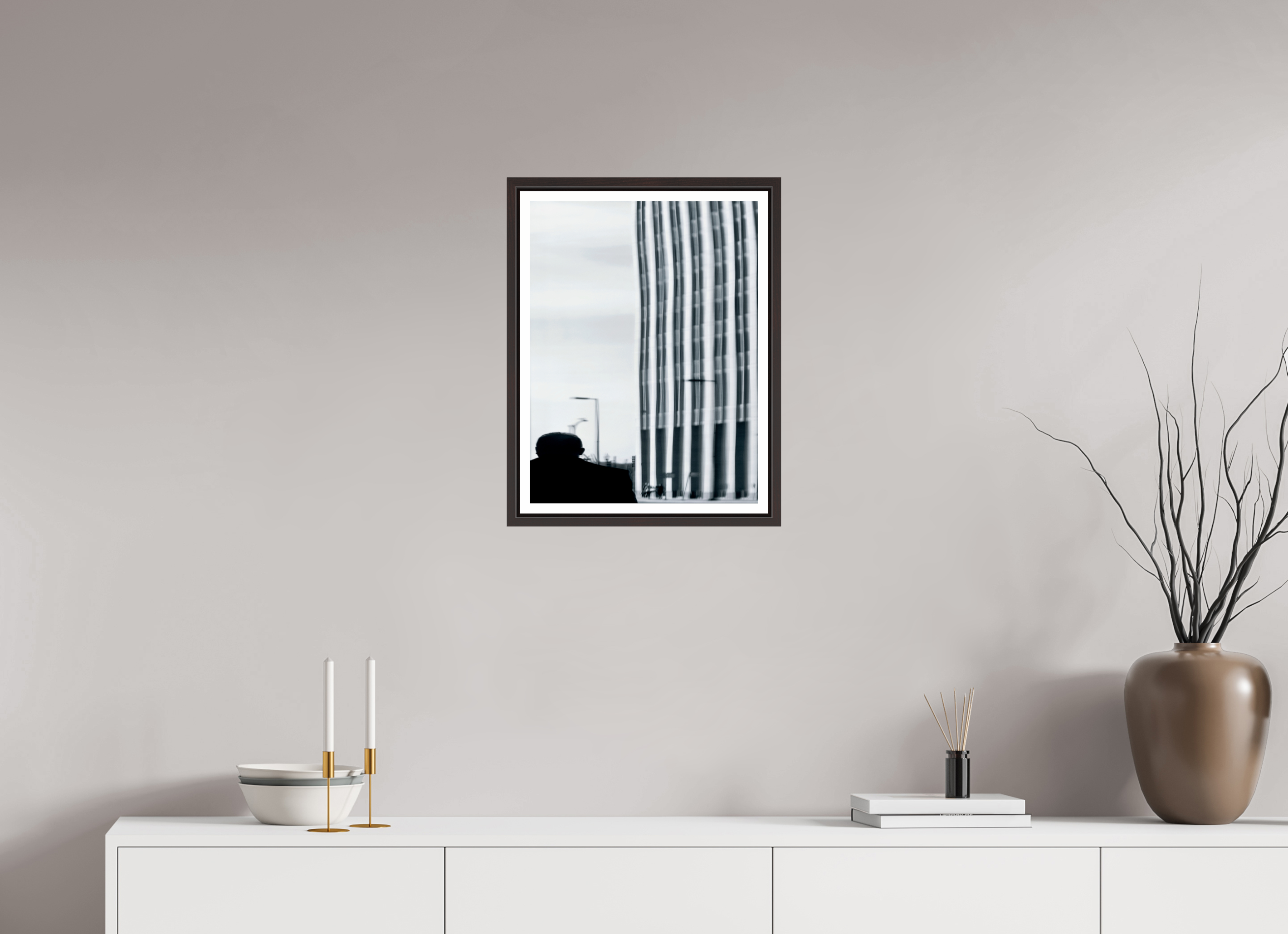 15 x 20″, Floater Frame (Alder Brown) Warping