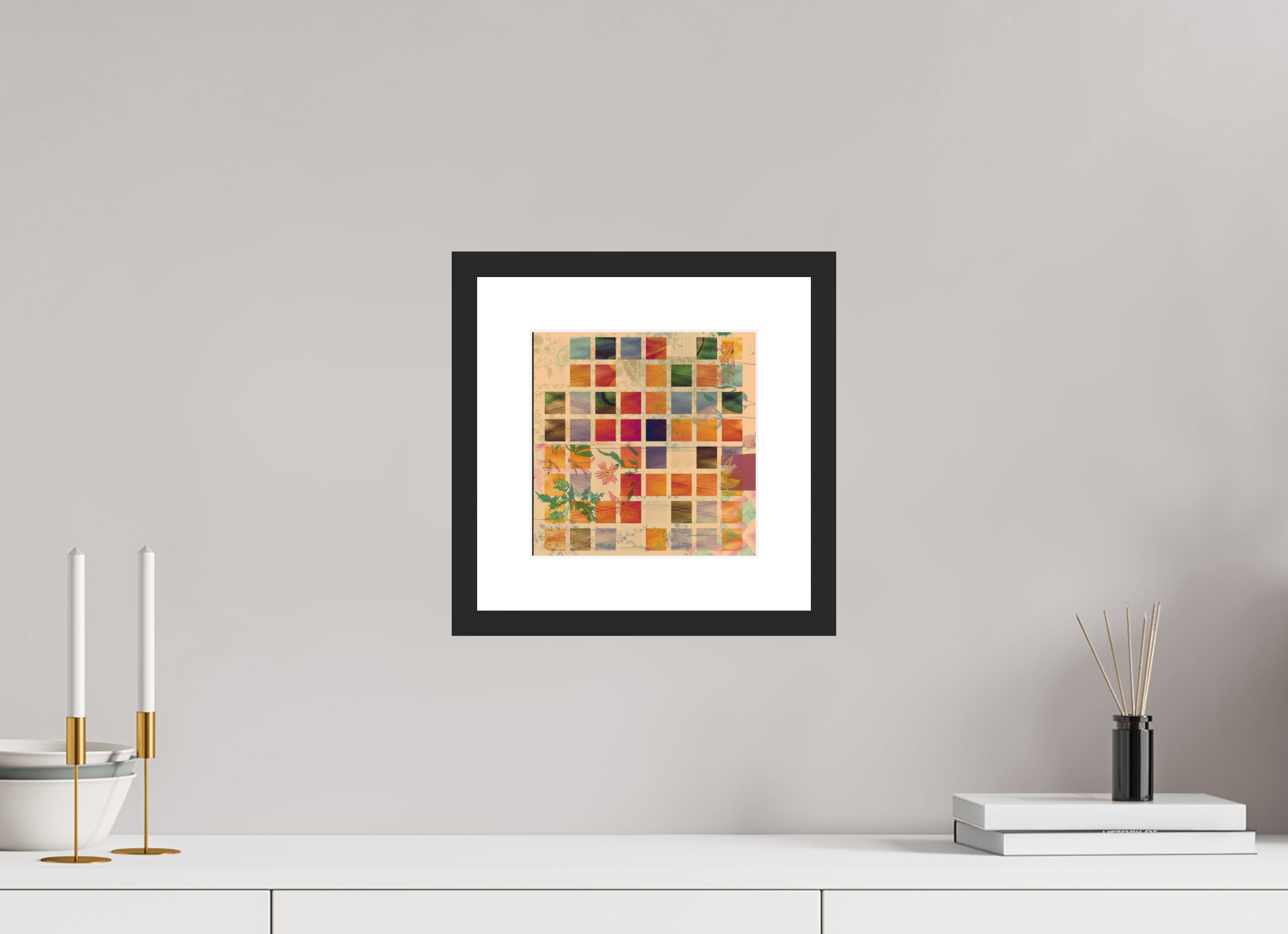 8 x 8″, Fuji Crystal Archive Print Framed (Black) Earth Tones