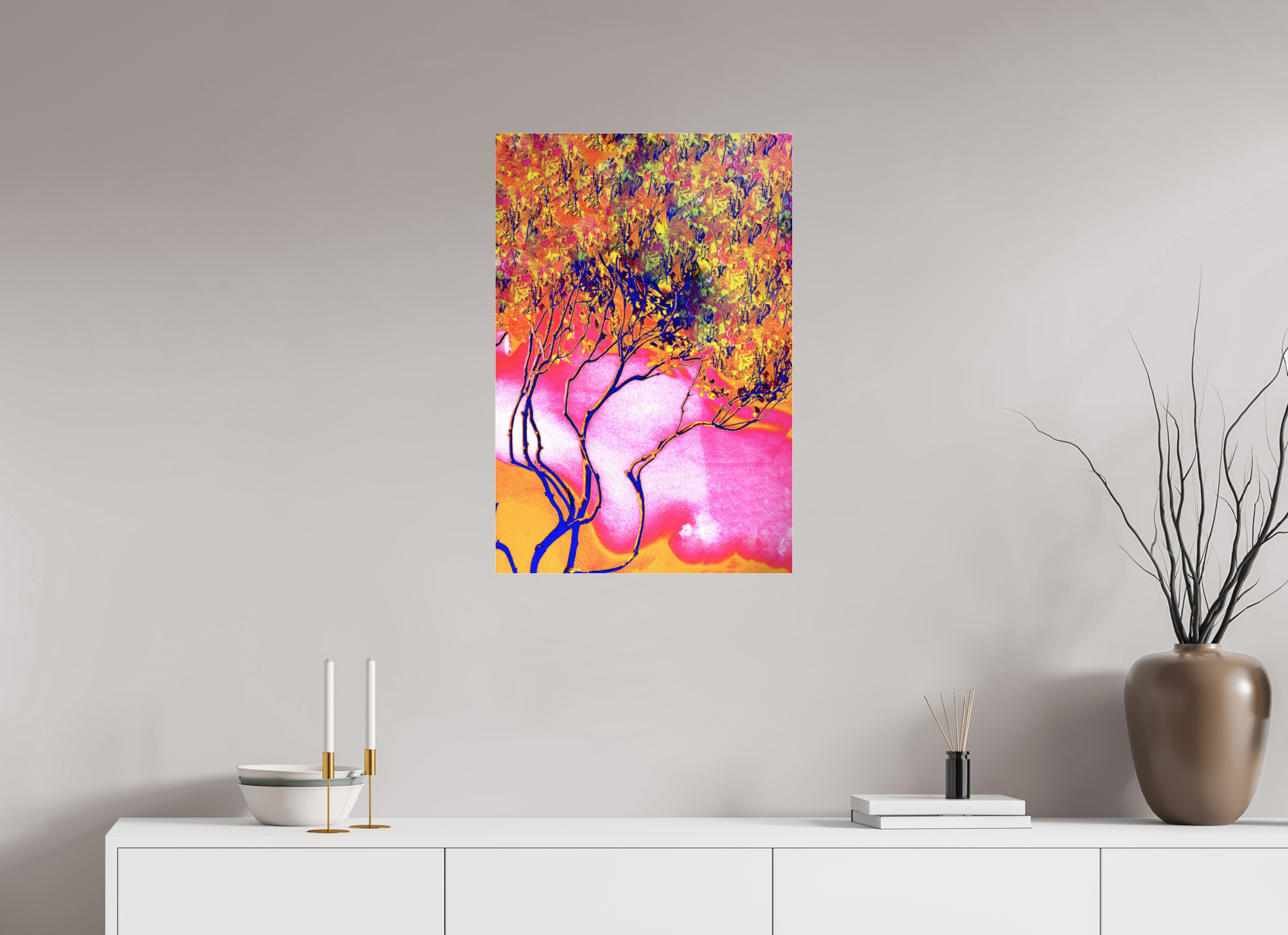 20 x 29.6″, Photo Print Under Acrylic Glass Burning Bush