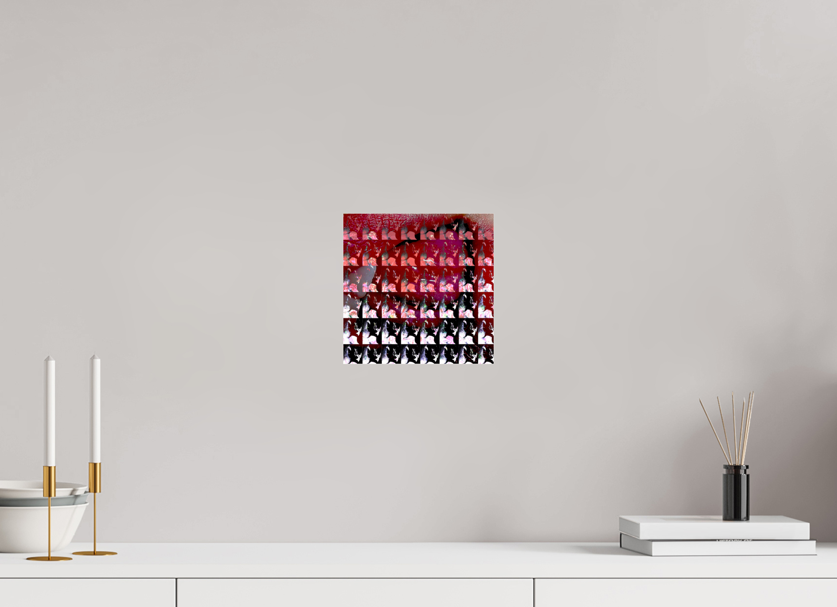 8 x 8″, Photo Print Under Acrylic Glass Lip Service