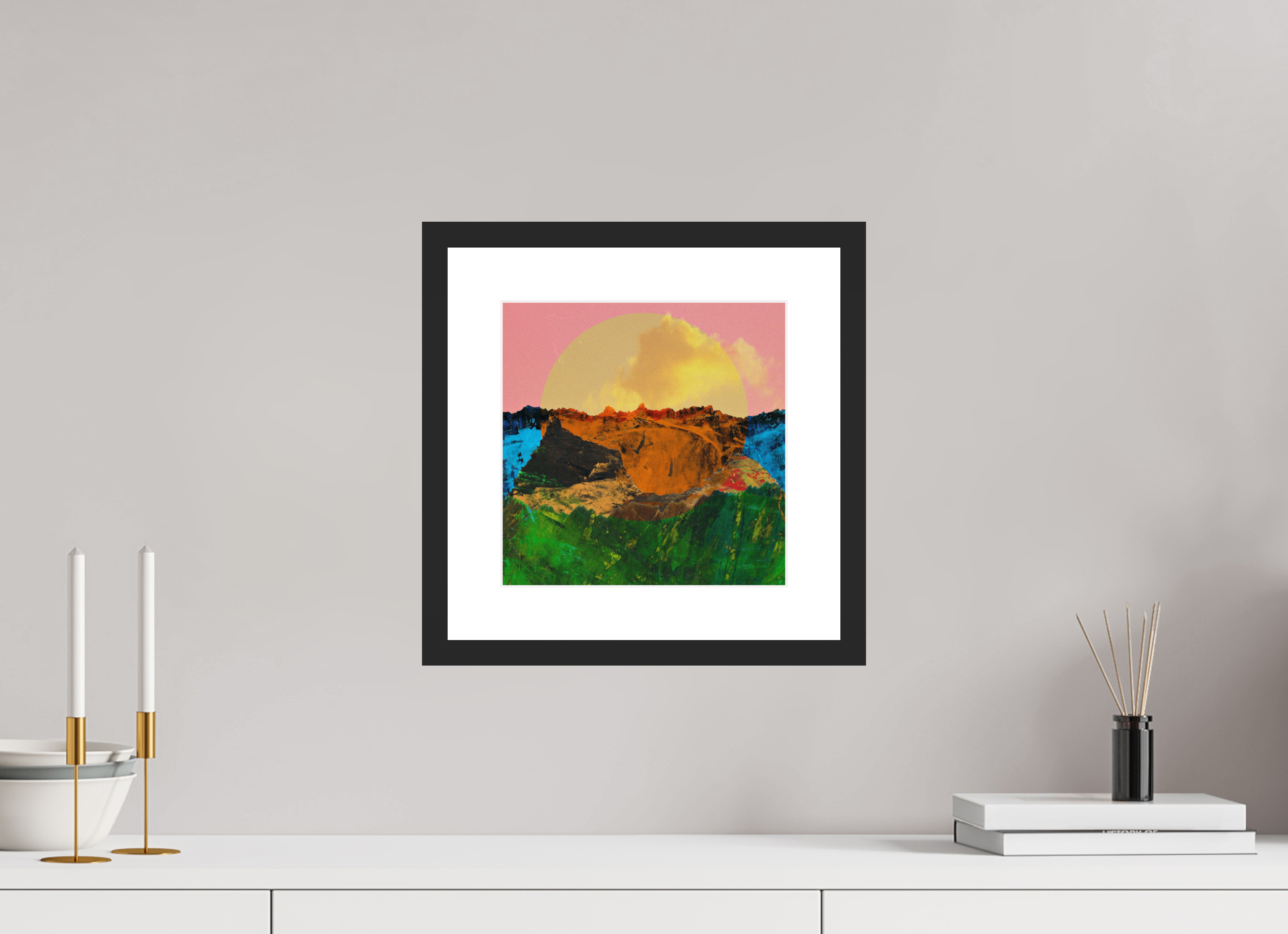 10 x 10″, Fuji Crystal Archive Print Framed (Black) Canyons