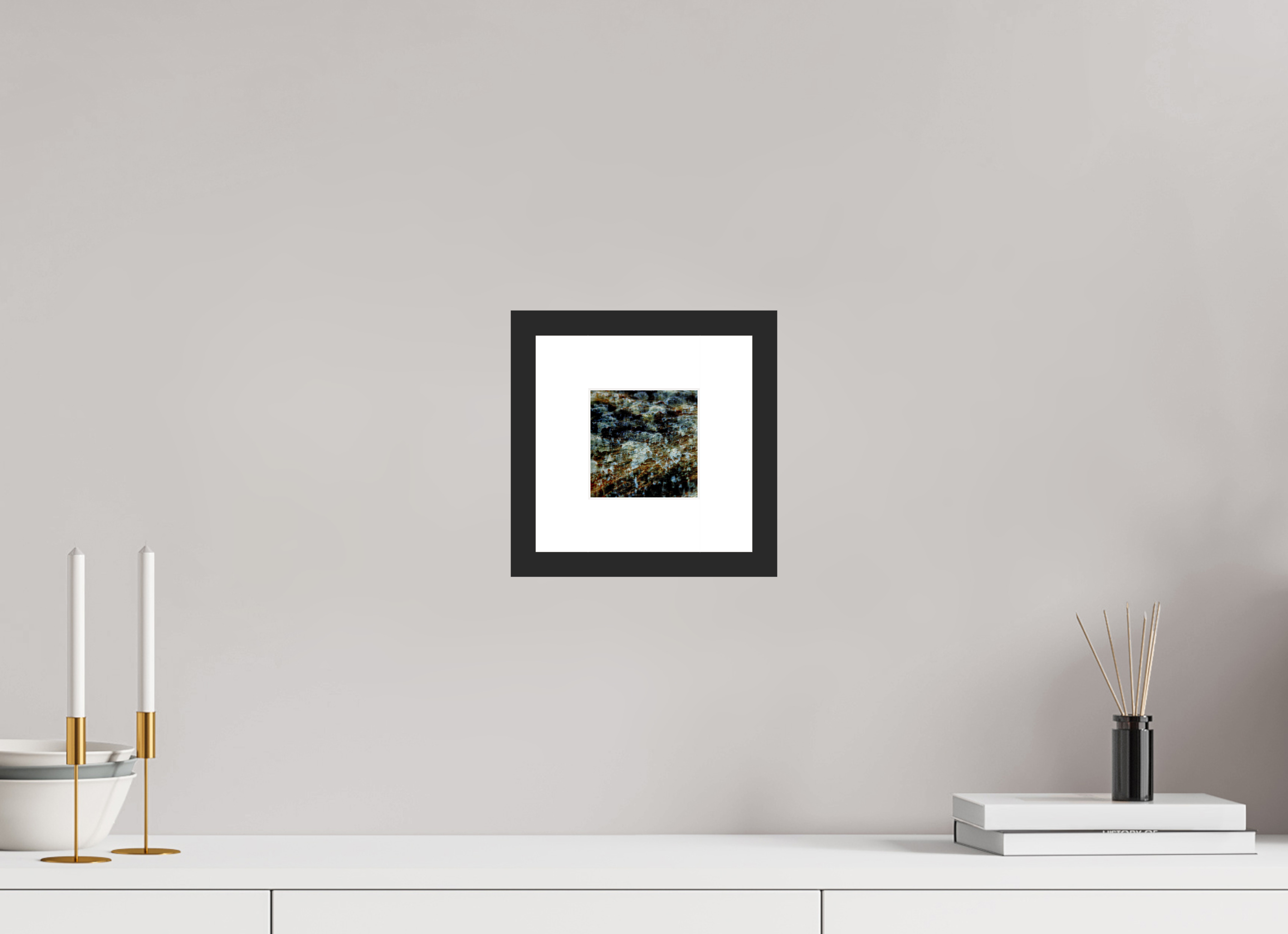 4 x 4″, Fuji Crystal Archive Print Framed (Black) Digital Snow