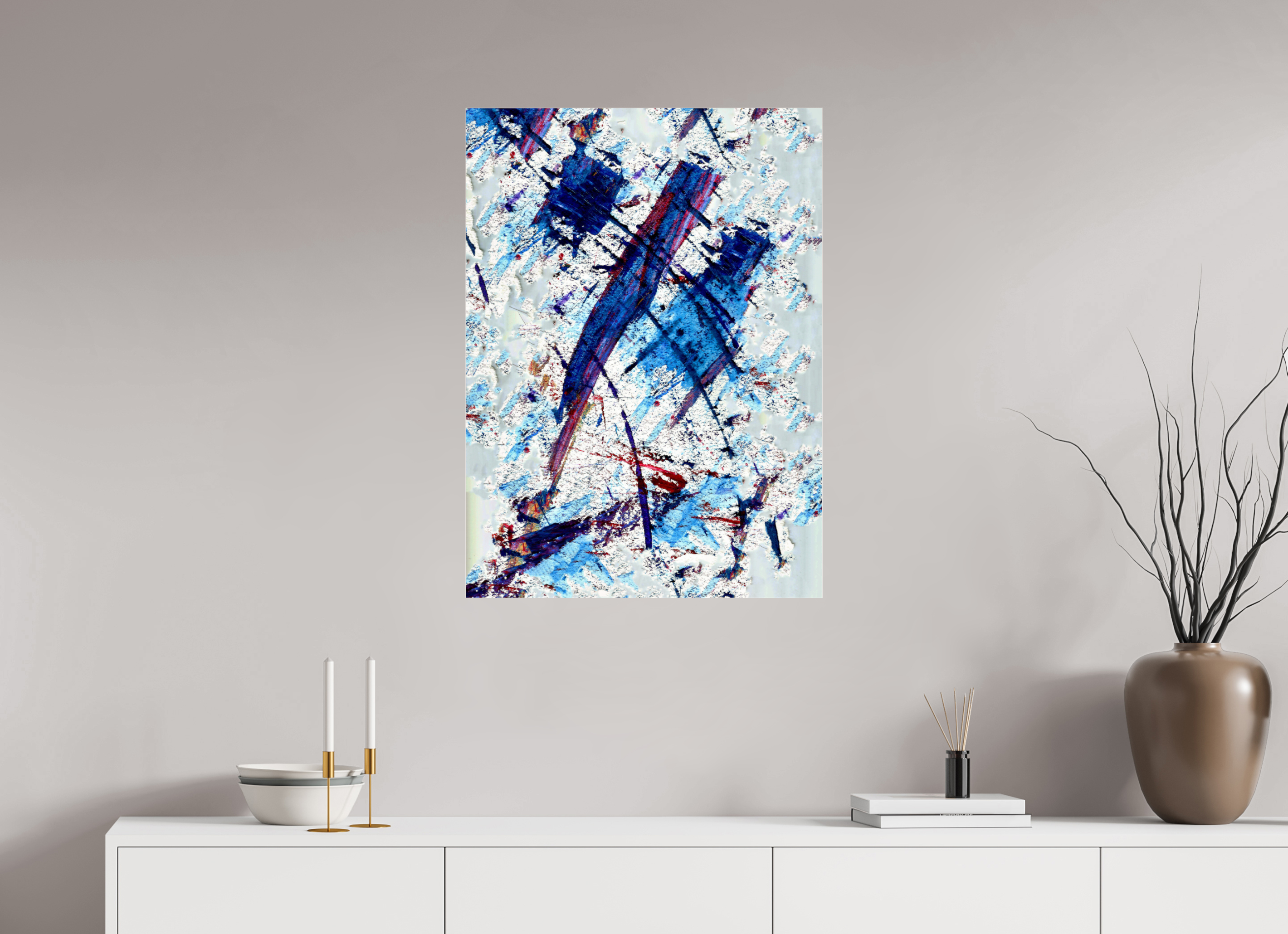 24 x 33″, Photo Print Under Acrylic Glass Blue Note