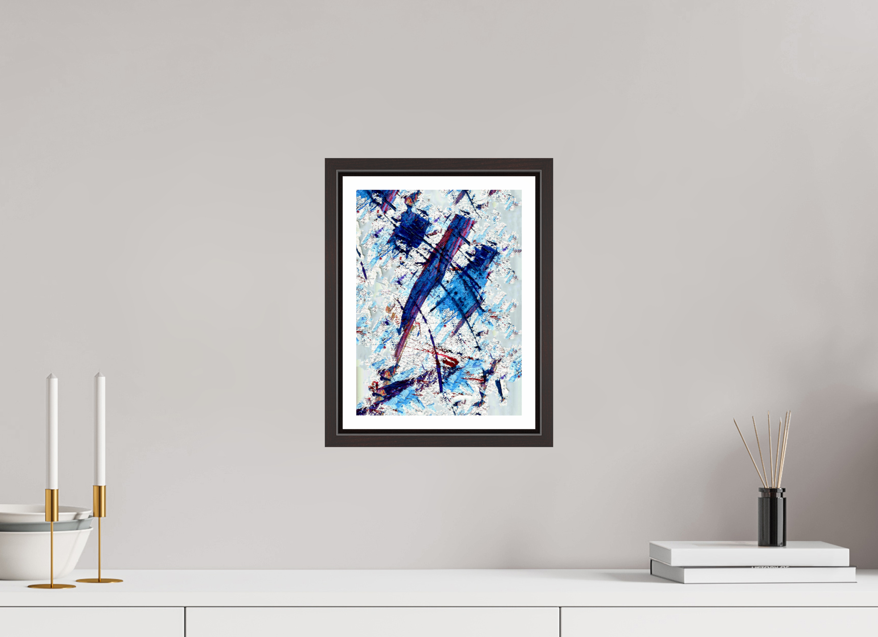 8 x 11″, Floater Frame (Alder Brown) Blue Note
