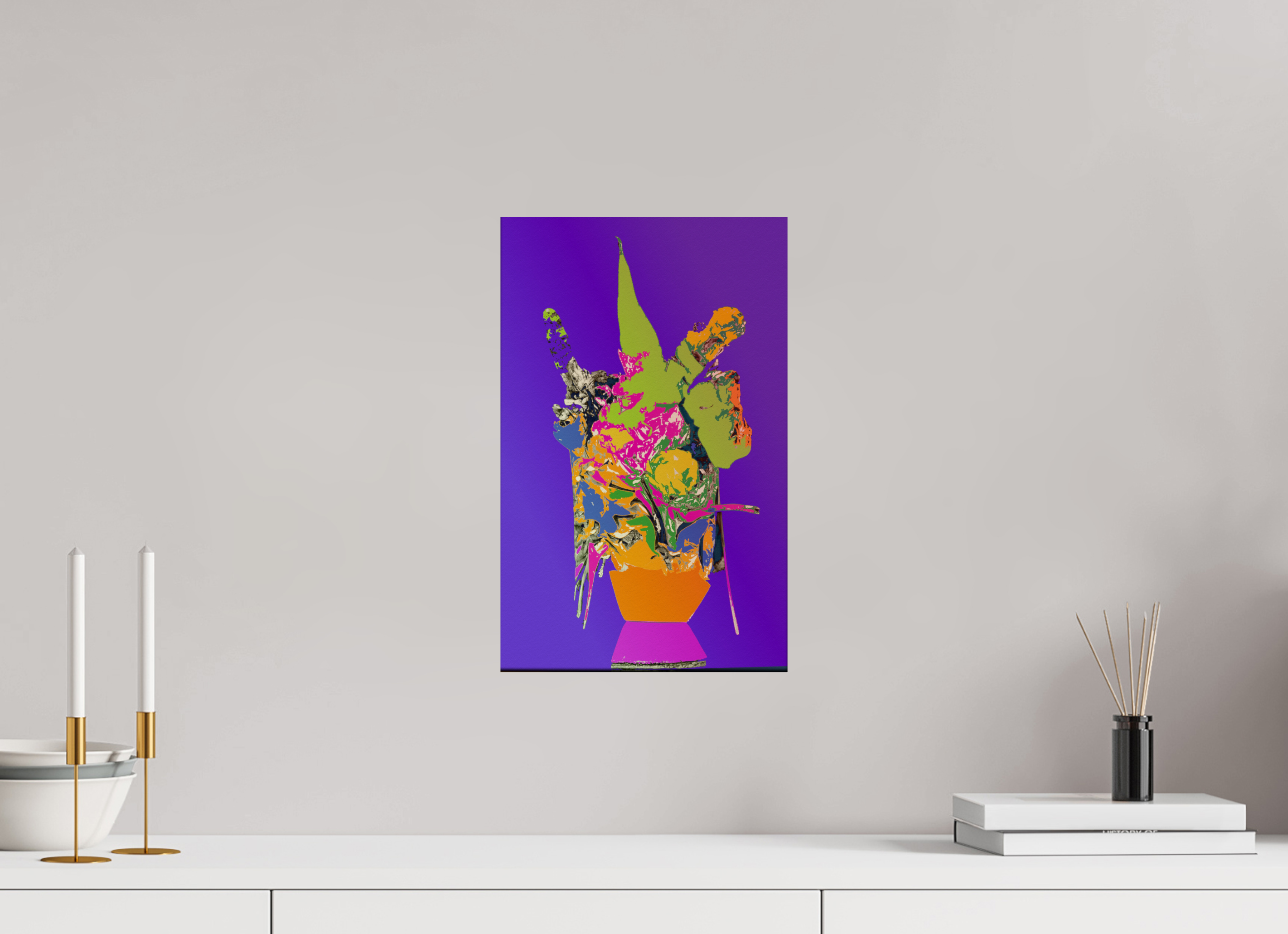 10 x 15.9″, Fine Art Print Pop Vase 1