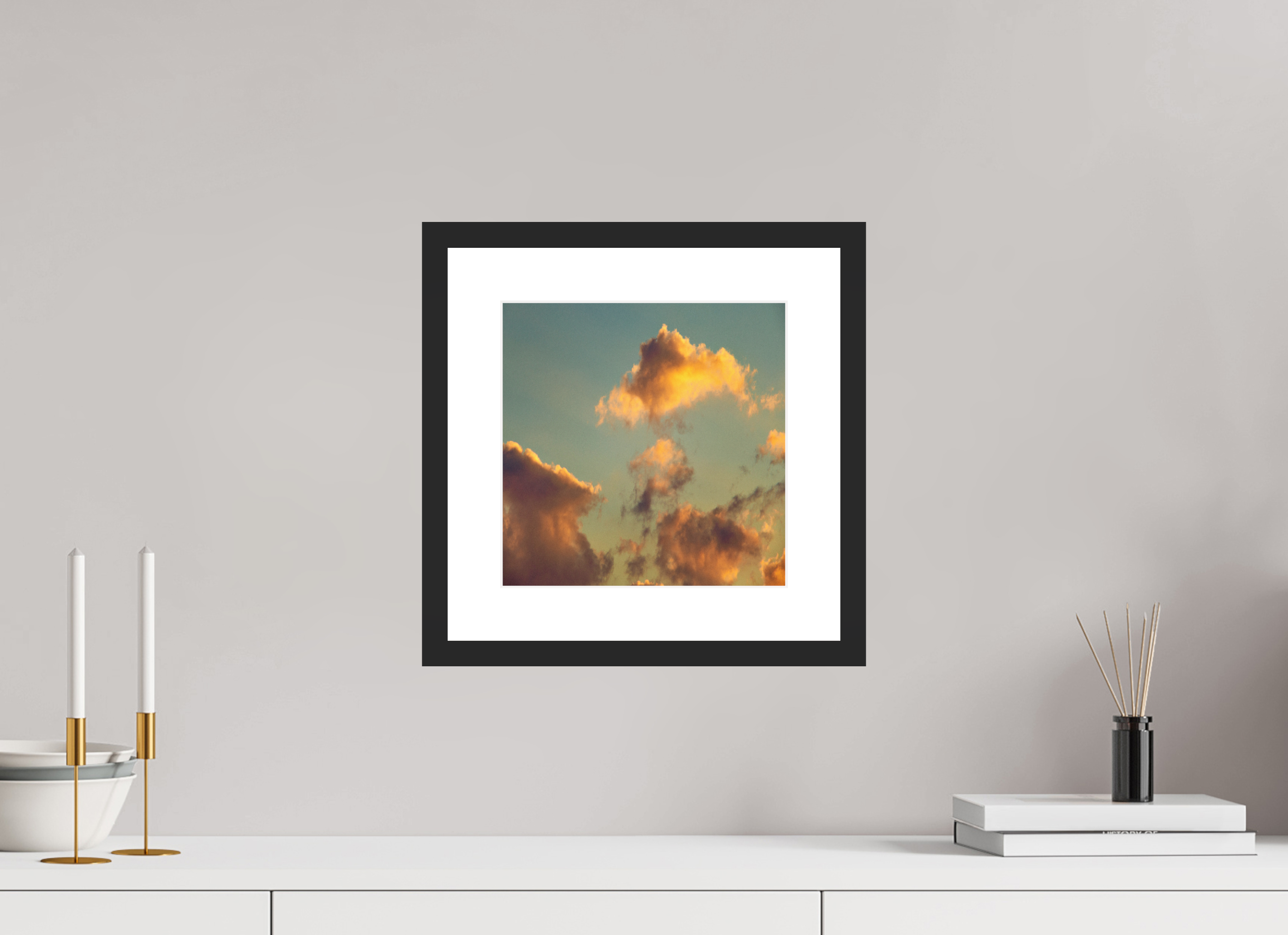 10 x 10″, Fuji Crystal Archive Print Framed (Black) "Golden Hour"