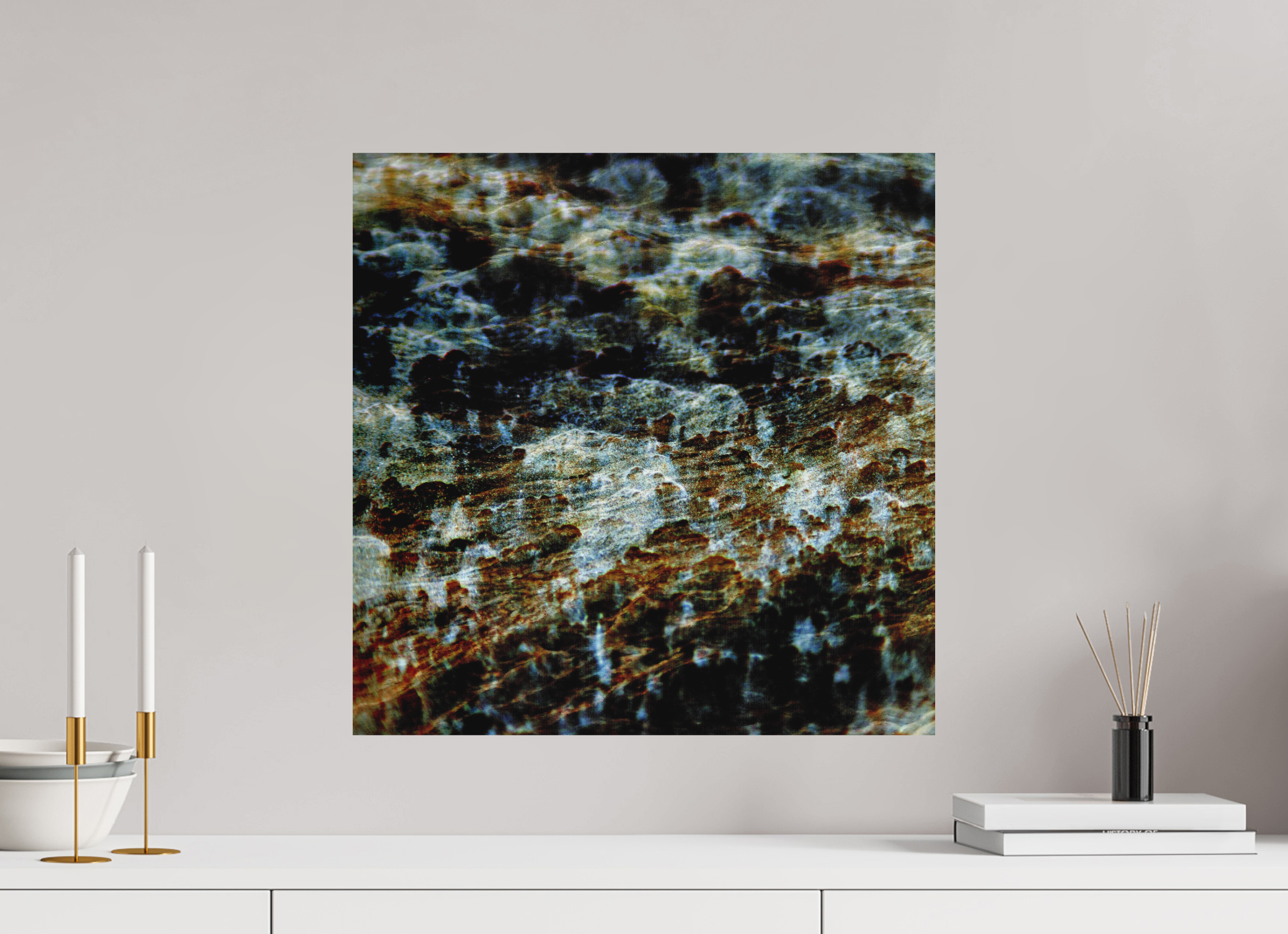 20 x 20″, Direct Print on Forex snow