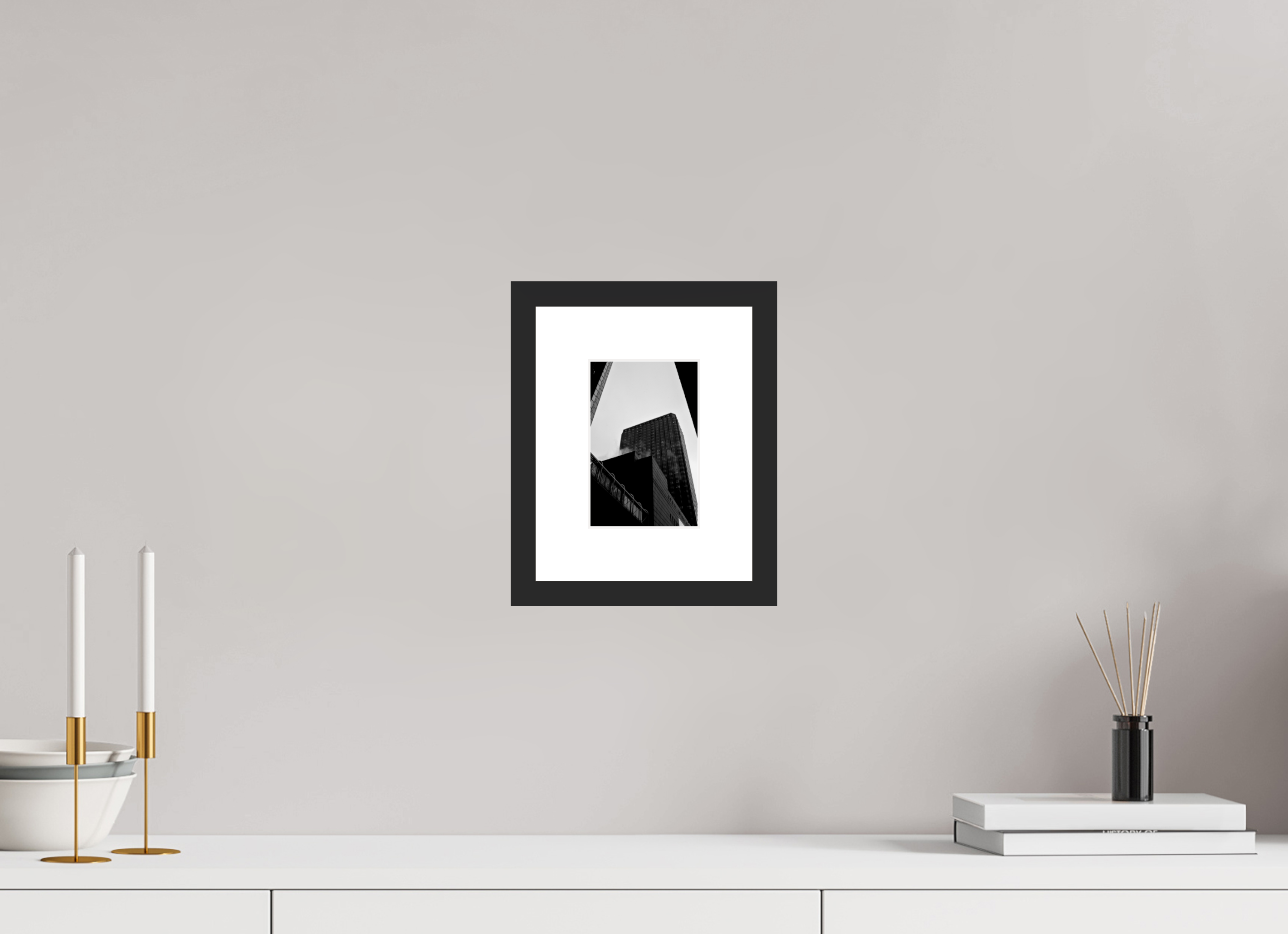 4 x 6″, Fuji Crystal Archive Print Framed (Black) Financial District