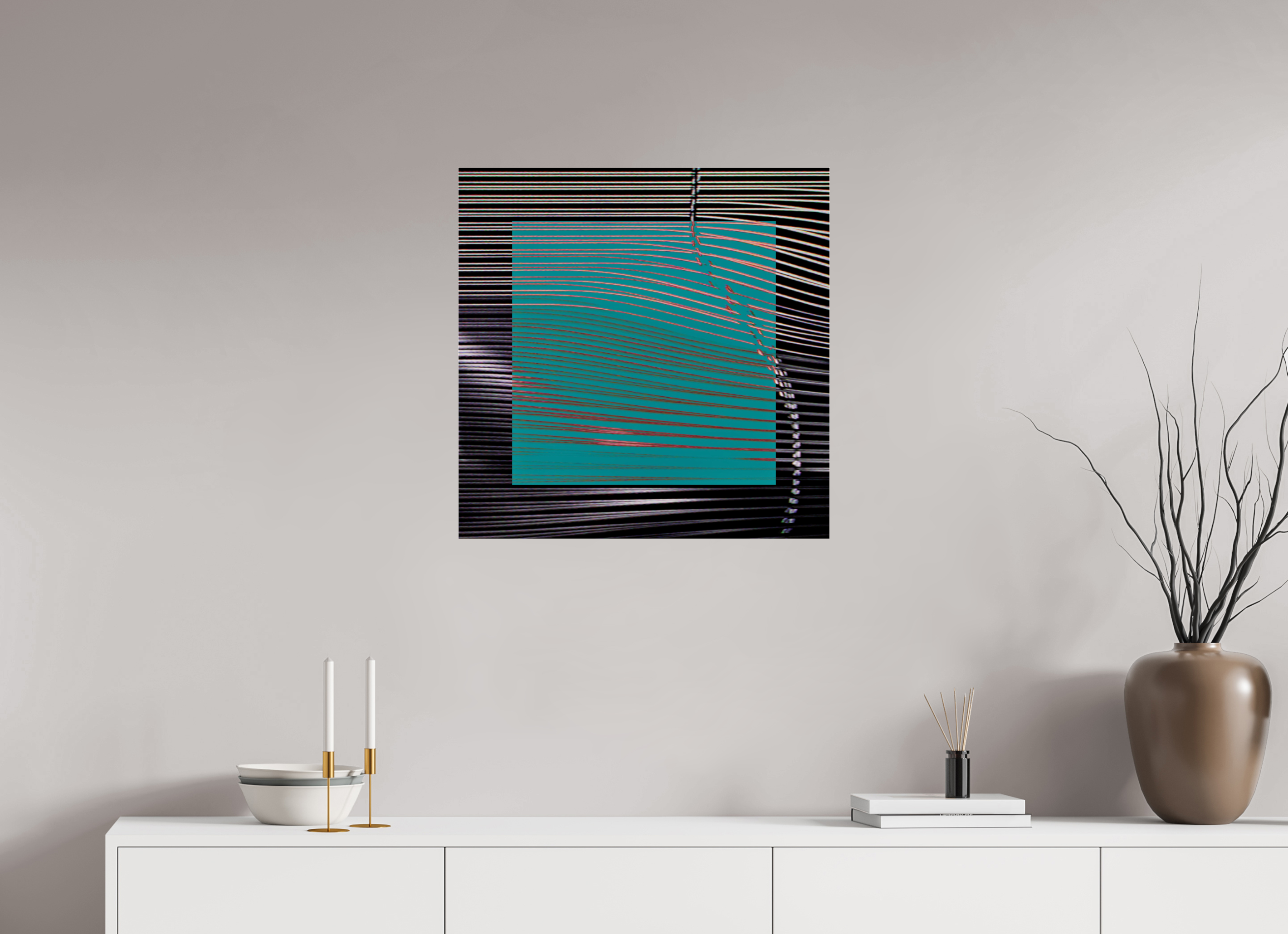 25 x 25″, Photo Print Under Acrylic Glass New Wave