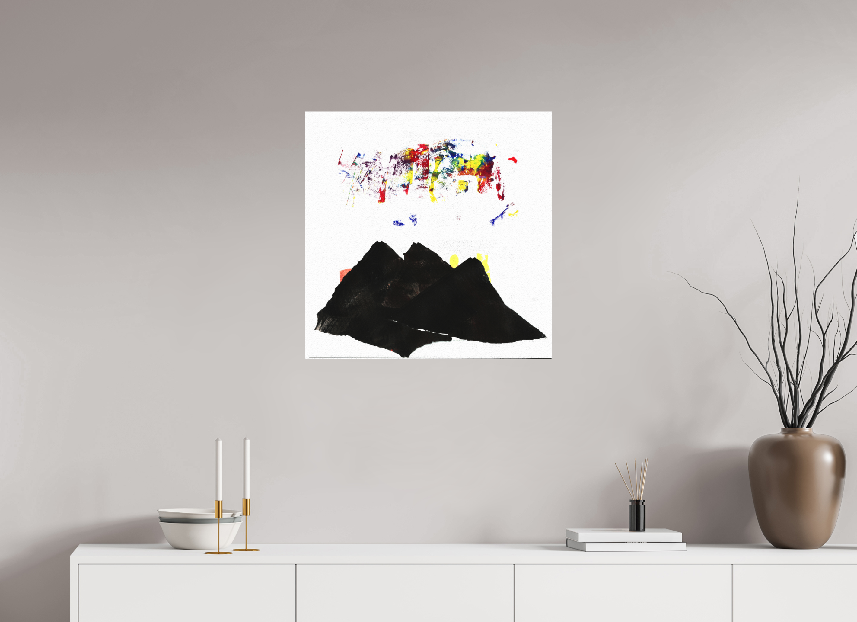 25 x 25″, Direct Print on Forex Northern Lights
