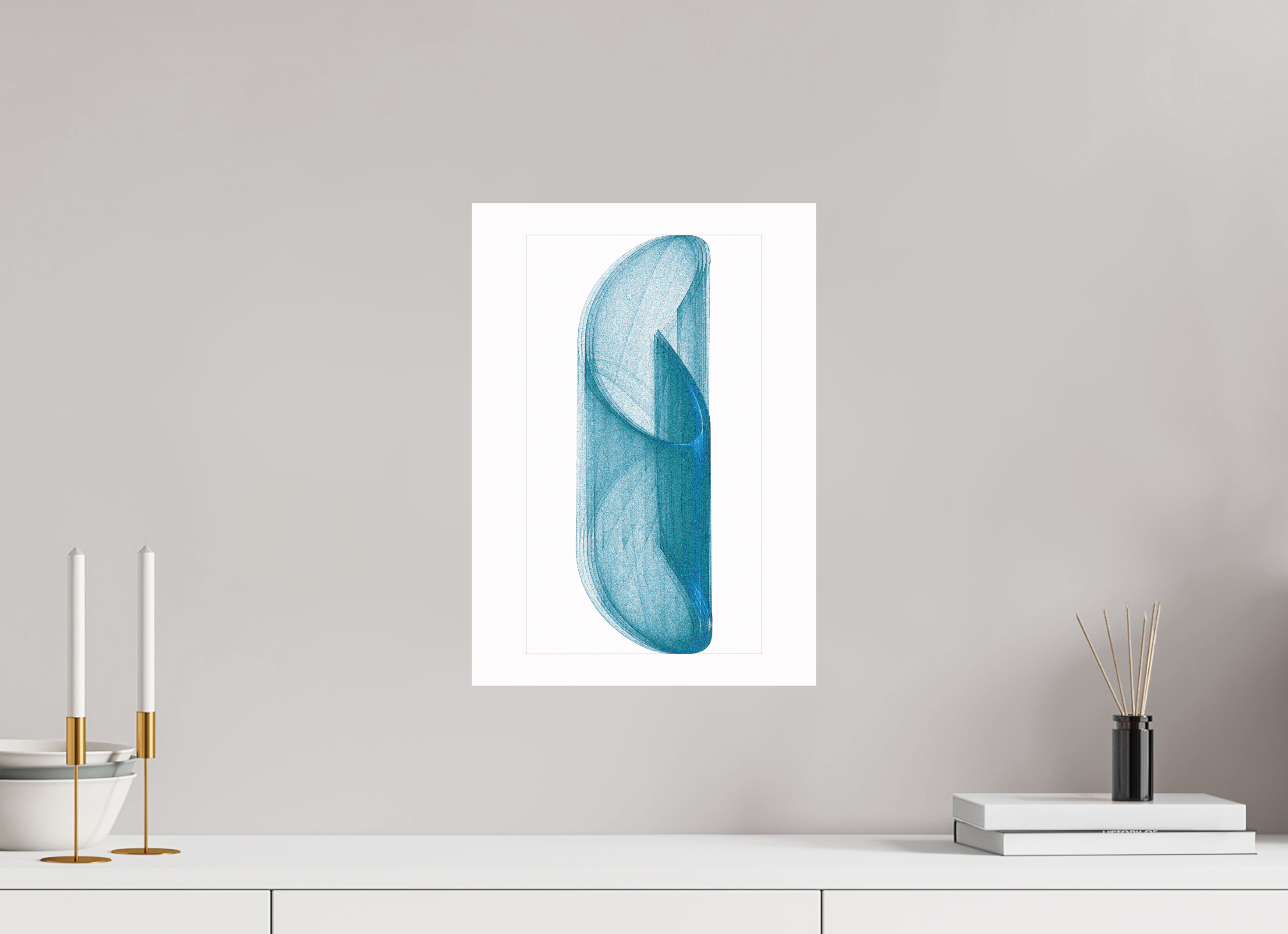 12 x 16.8″, Fine Art Print Brutal Blue
